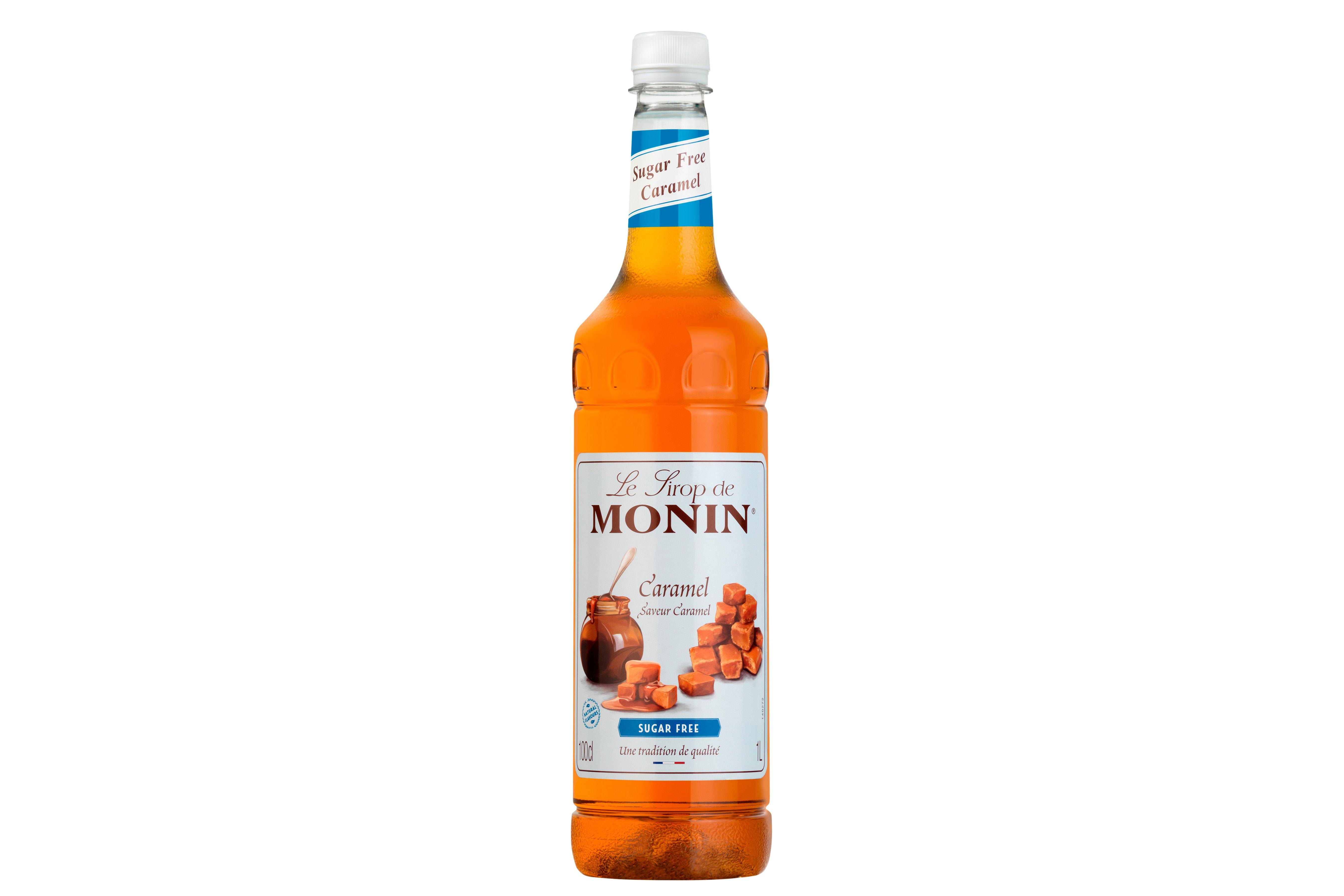 MONIN Premium Caramel Sugar Free Syrup 1ltr
