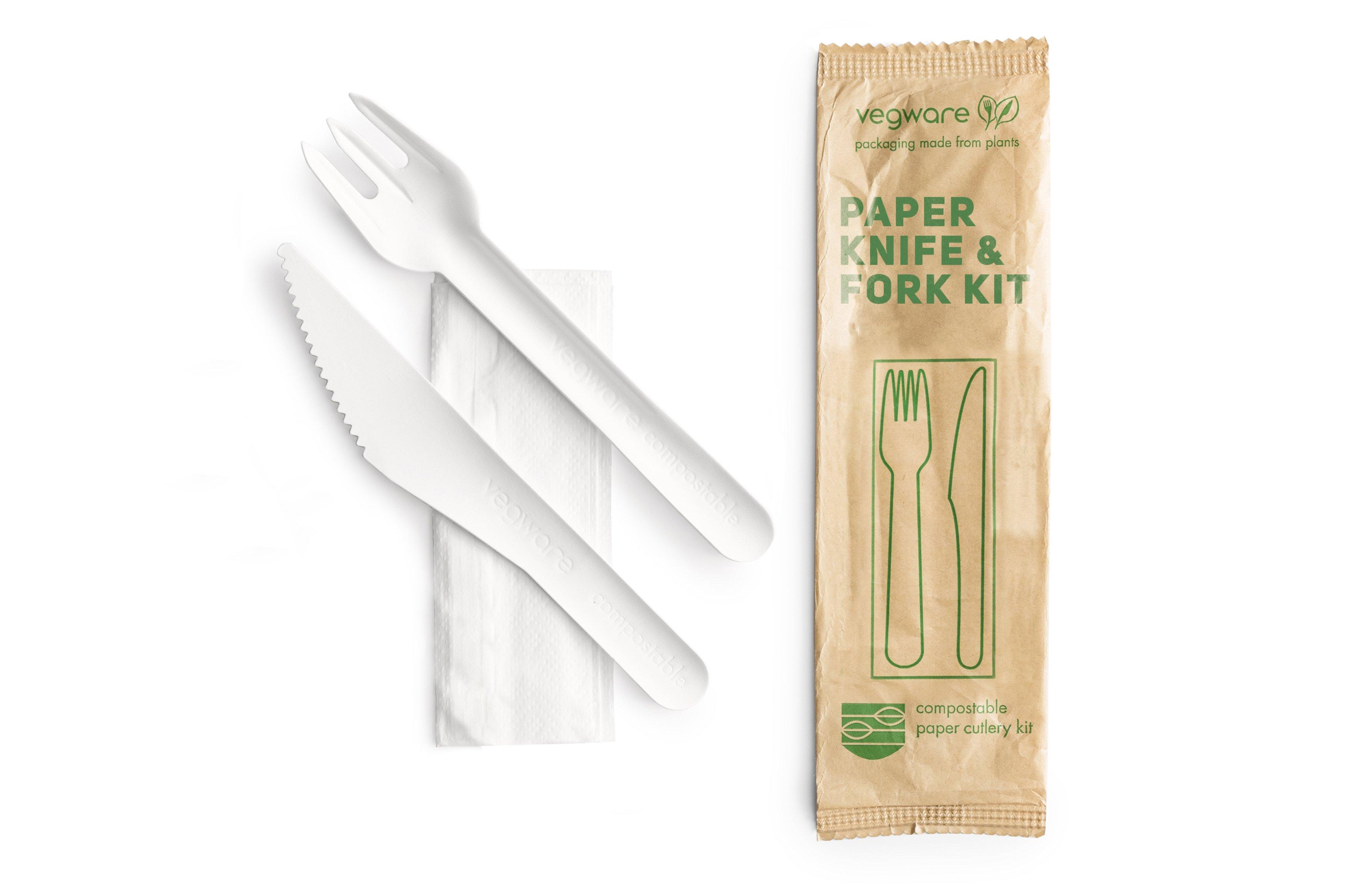 Vegware Compostable Paper Cutlery