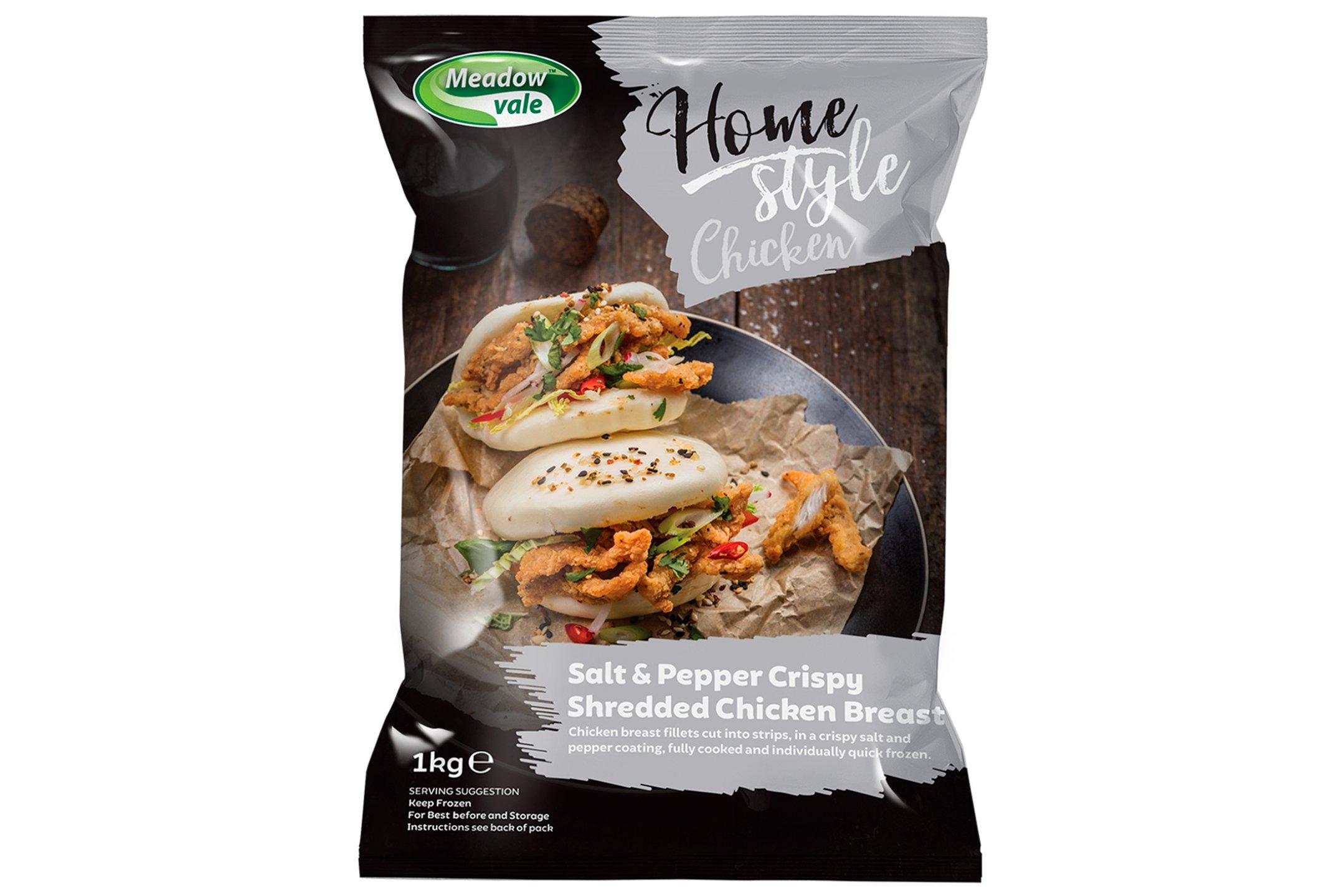 Meadowvale Home Style Salt Pepper Shredded Chicken Breast