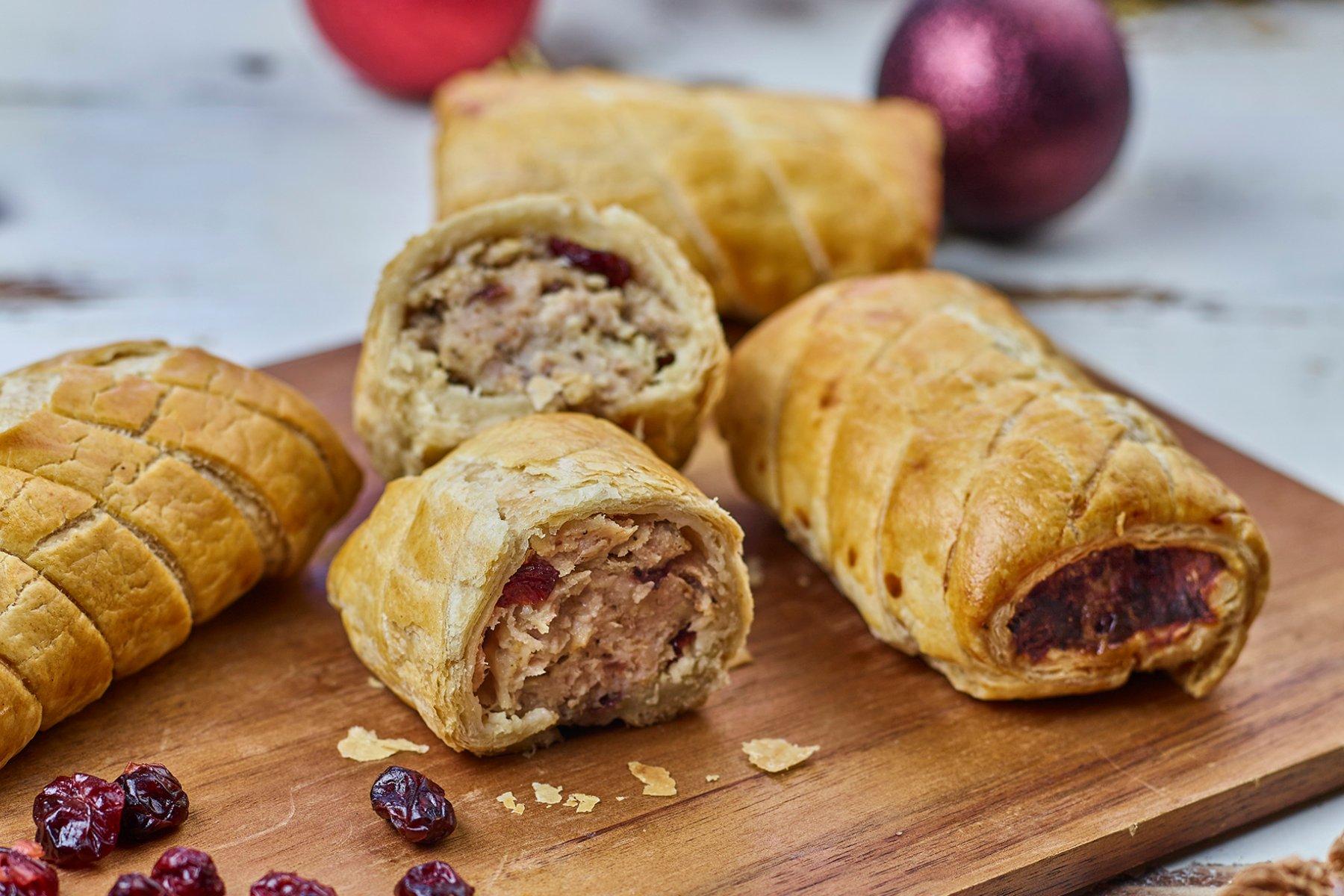 The Phat Pasty Co Unbaked Festive Chunky Sausage Roll