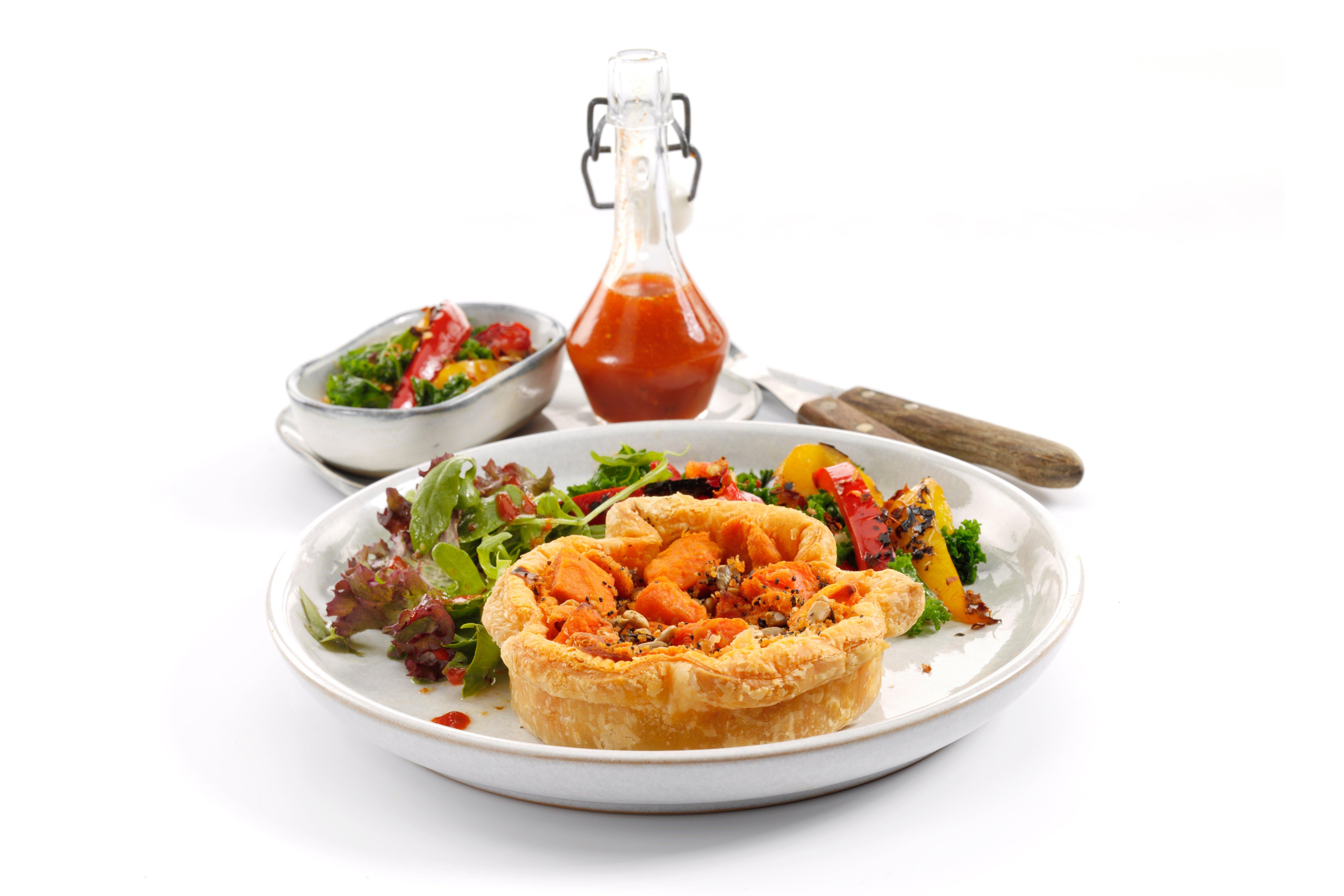 Sysco Simply Plant Based Grilled Vegetable & Harissa Chickpea Tart