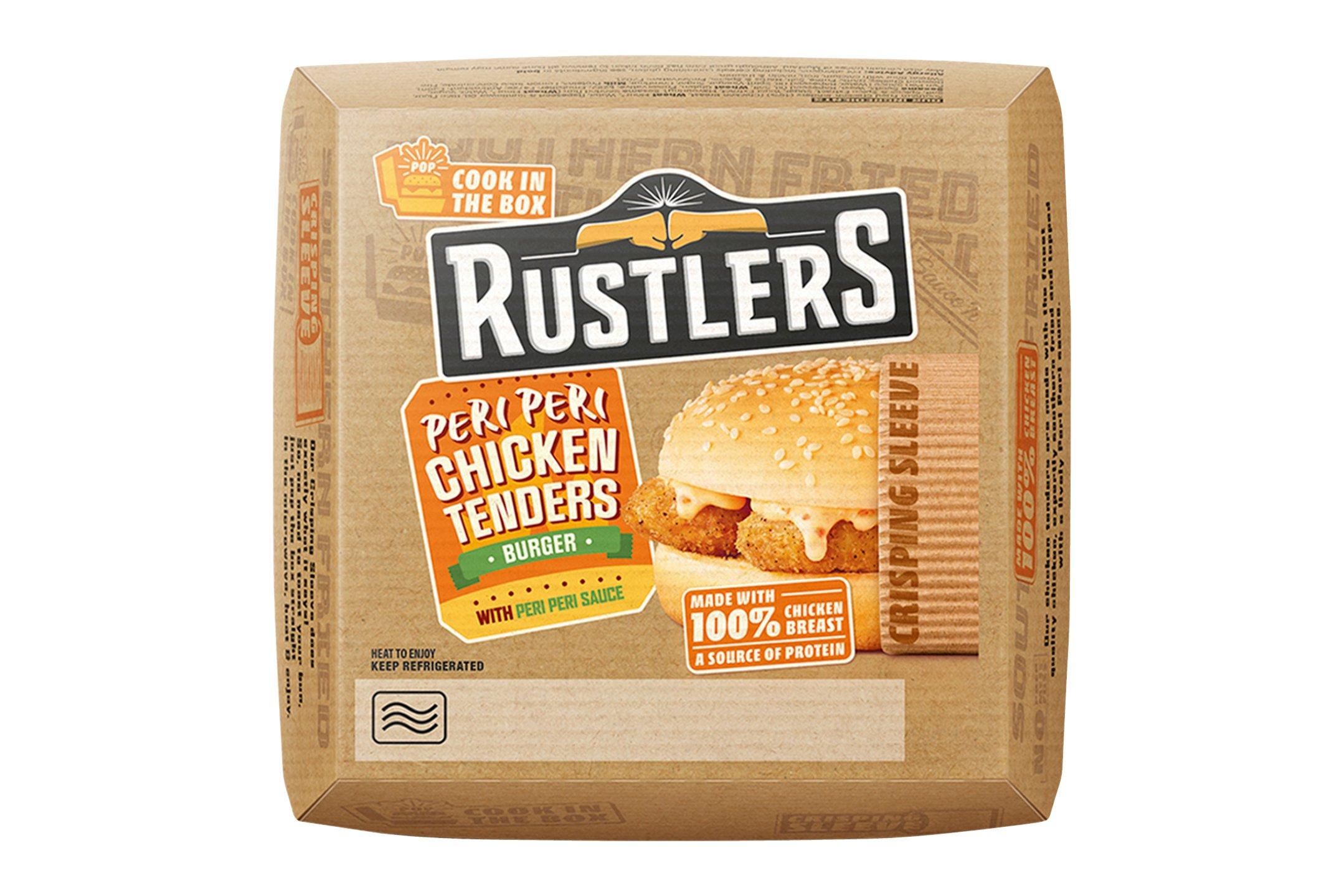 Rustlers Peri Peri Chicken Tenders Burger