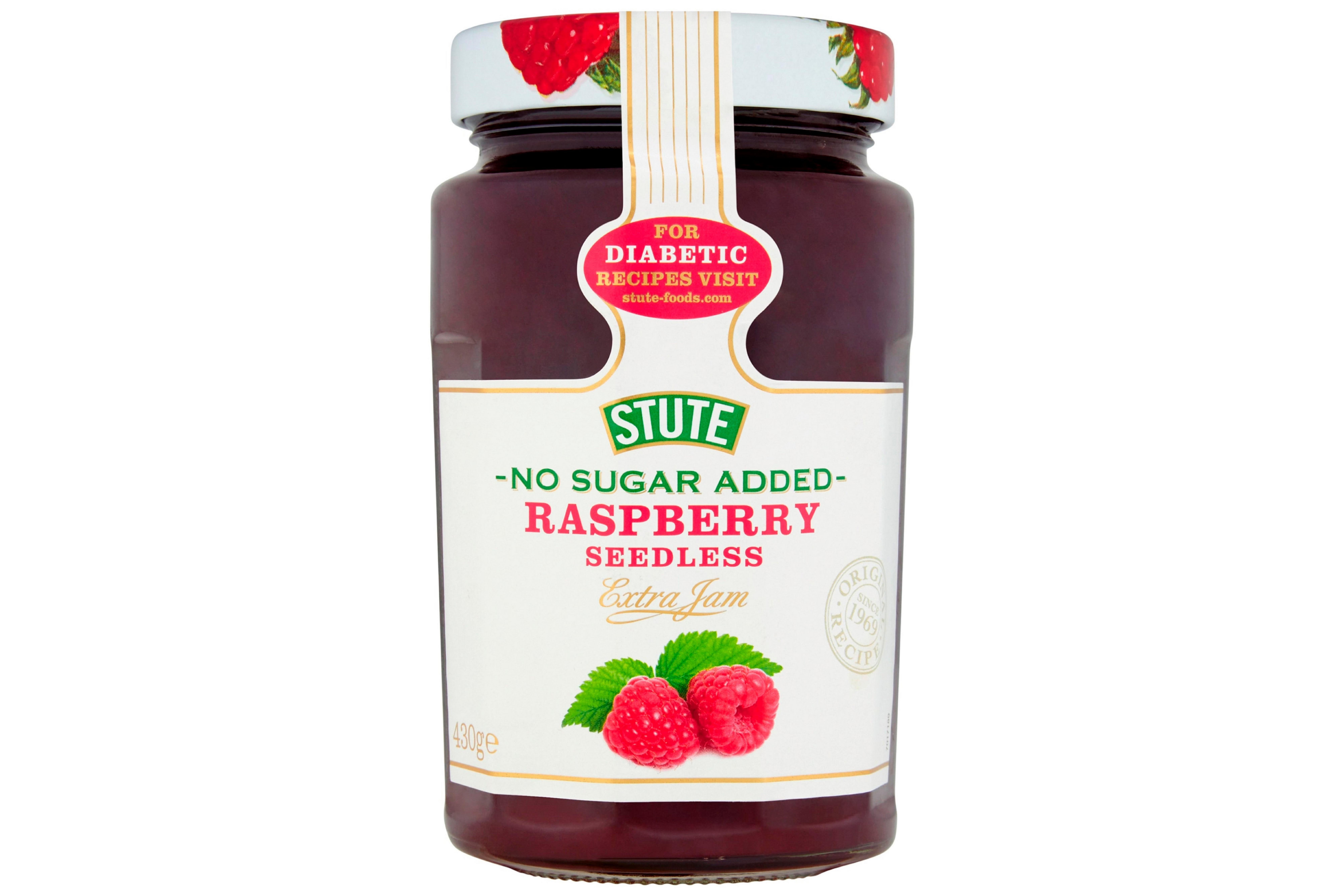 Stute No Sugar Added Raspberry Jam Seedless