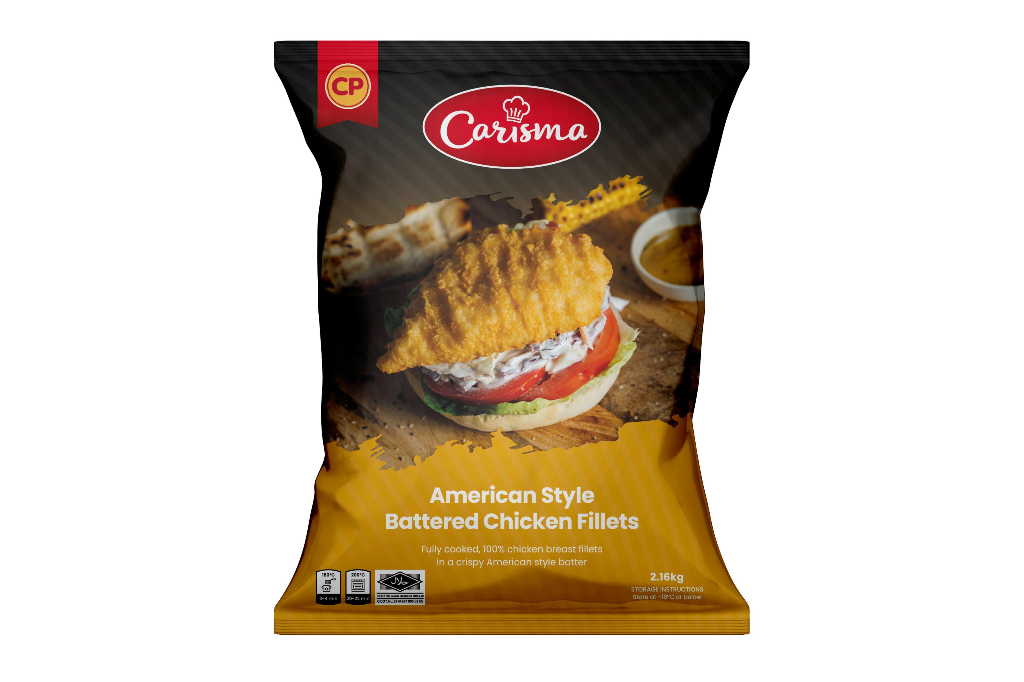 Carisma American Style 100% Chicken Breast Fillets in Crispy Batter