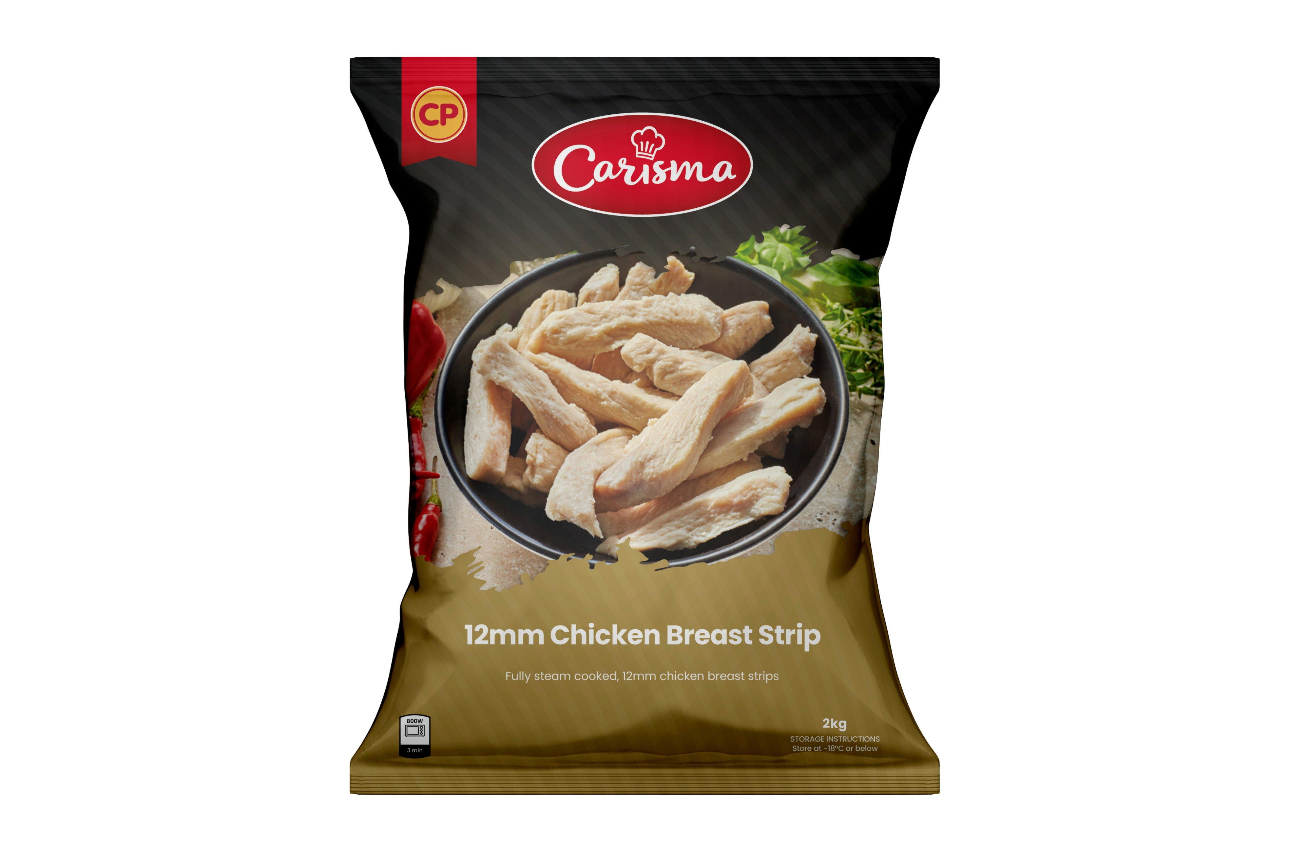 Carisma Cooked 12mm Chicken Breast Strips