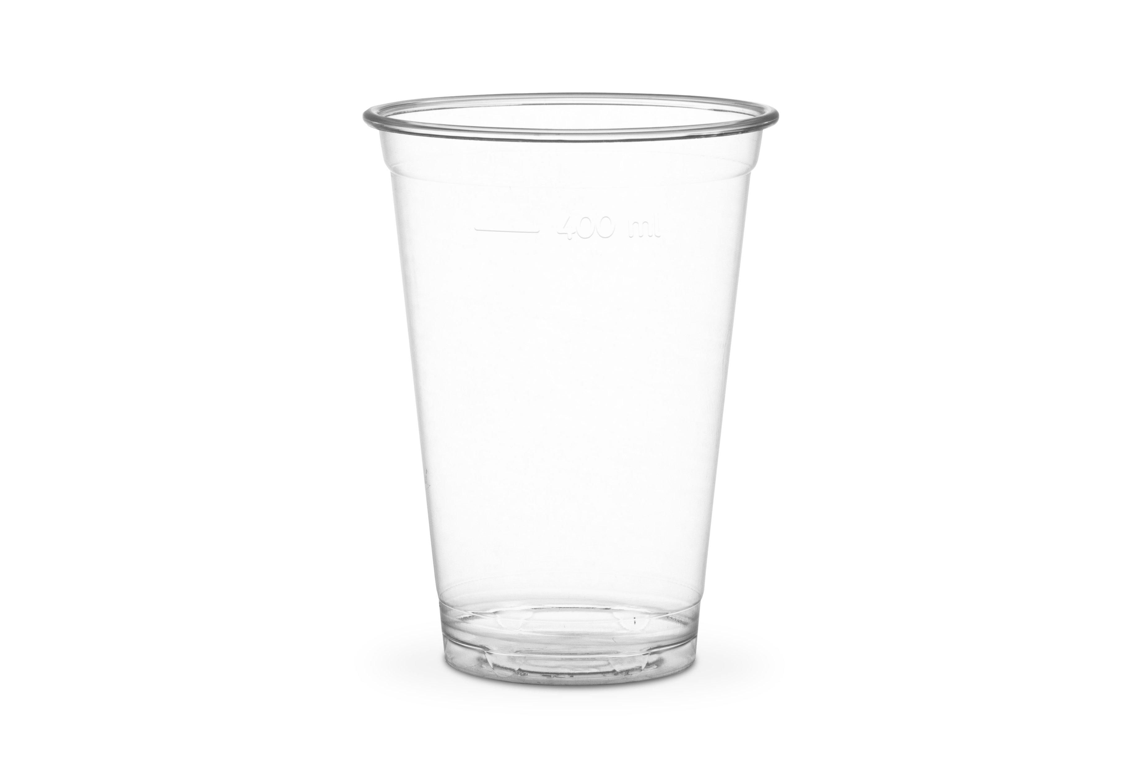 Vegware Plain Clear PLA Cold Cups - 16oz