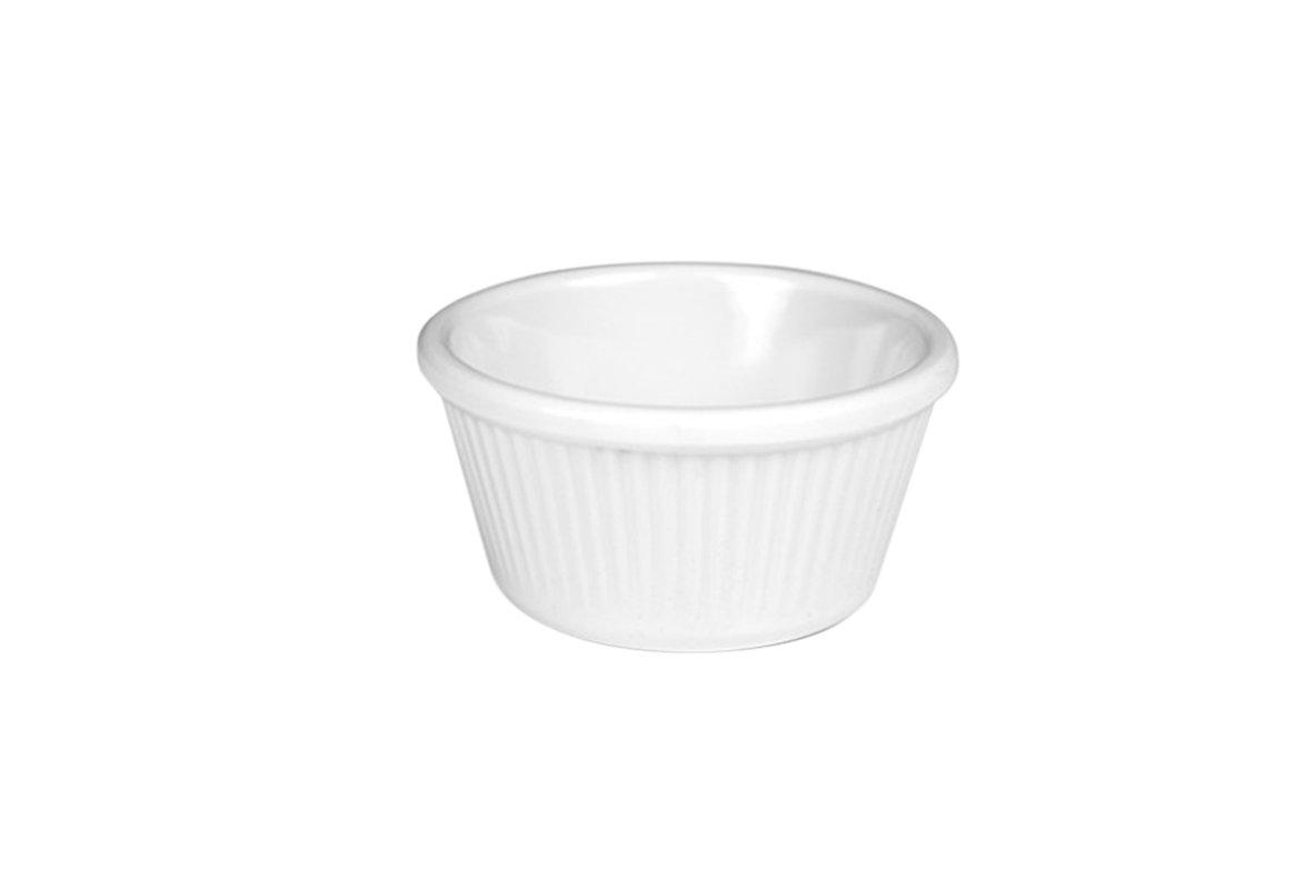 Ramekin 1oz White Flutted