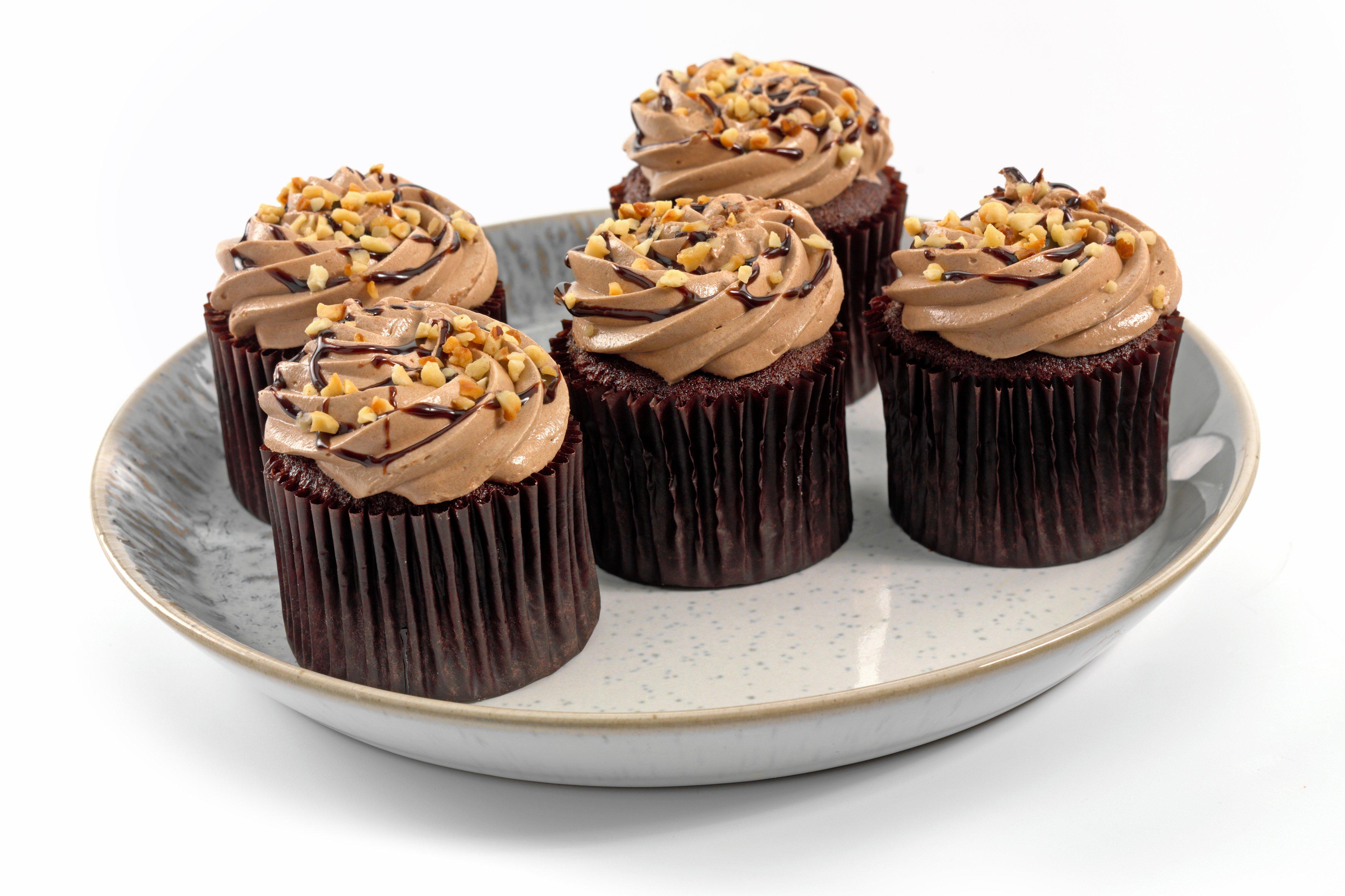 Sysco Premium Chocolate & Hazelnut Cupcake