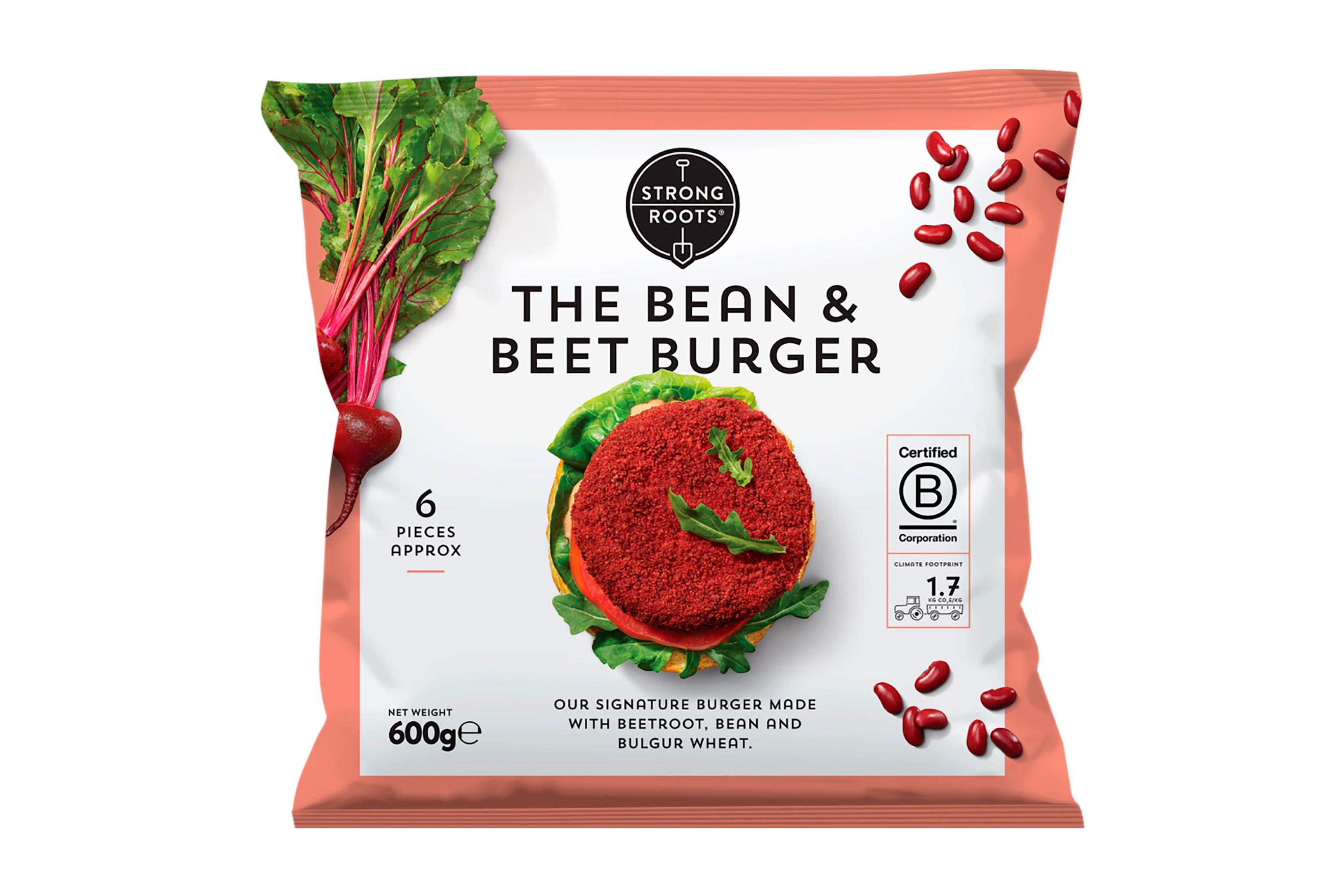 Strong Roots Bean & Beet Burger