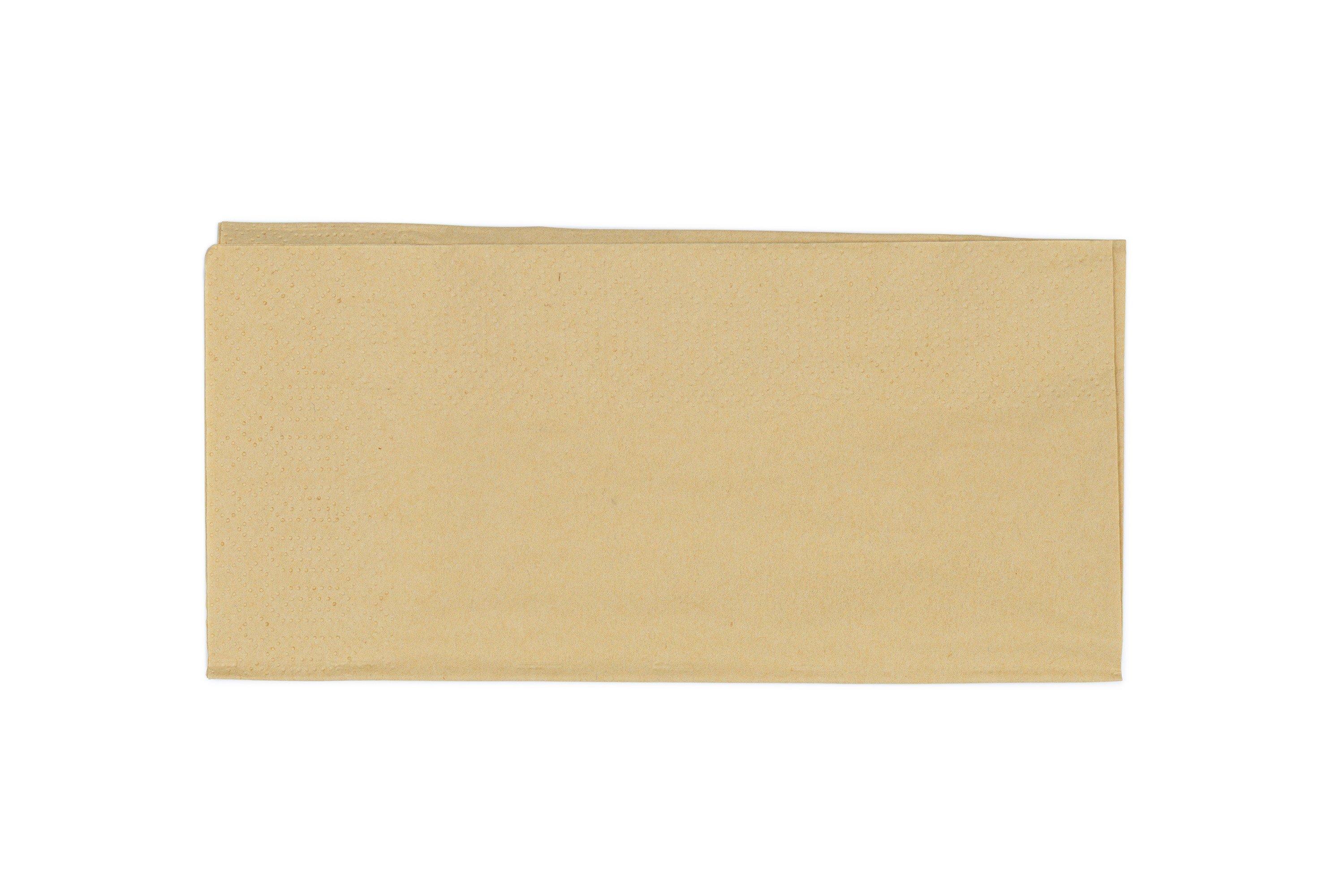 Sysco Earth Plus Kraft 2 Ply Napkin 40cm 1/8 folded