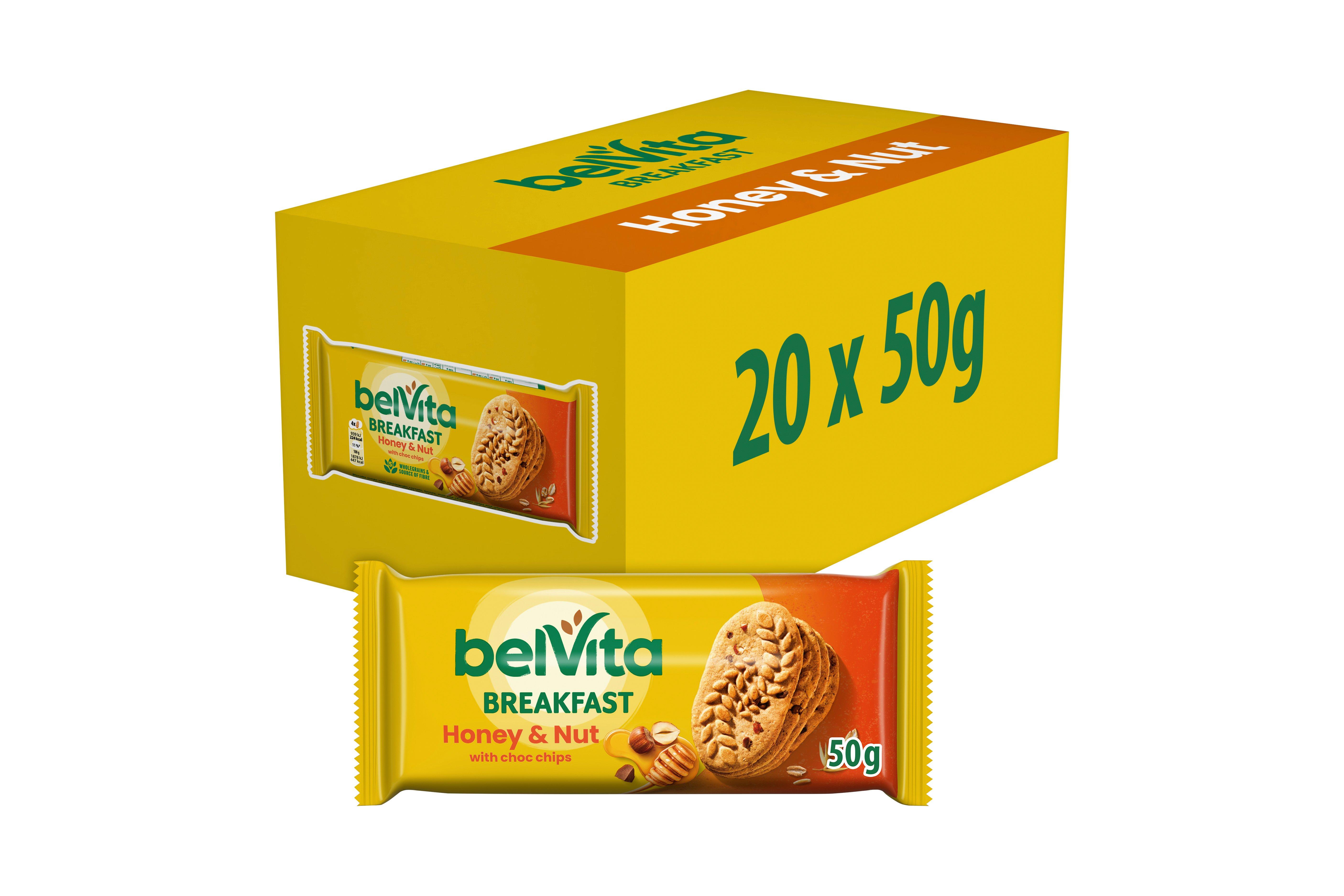 Belvita Honey & Nut with Choc Chips Breakfast Biscuits 50g