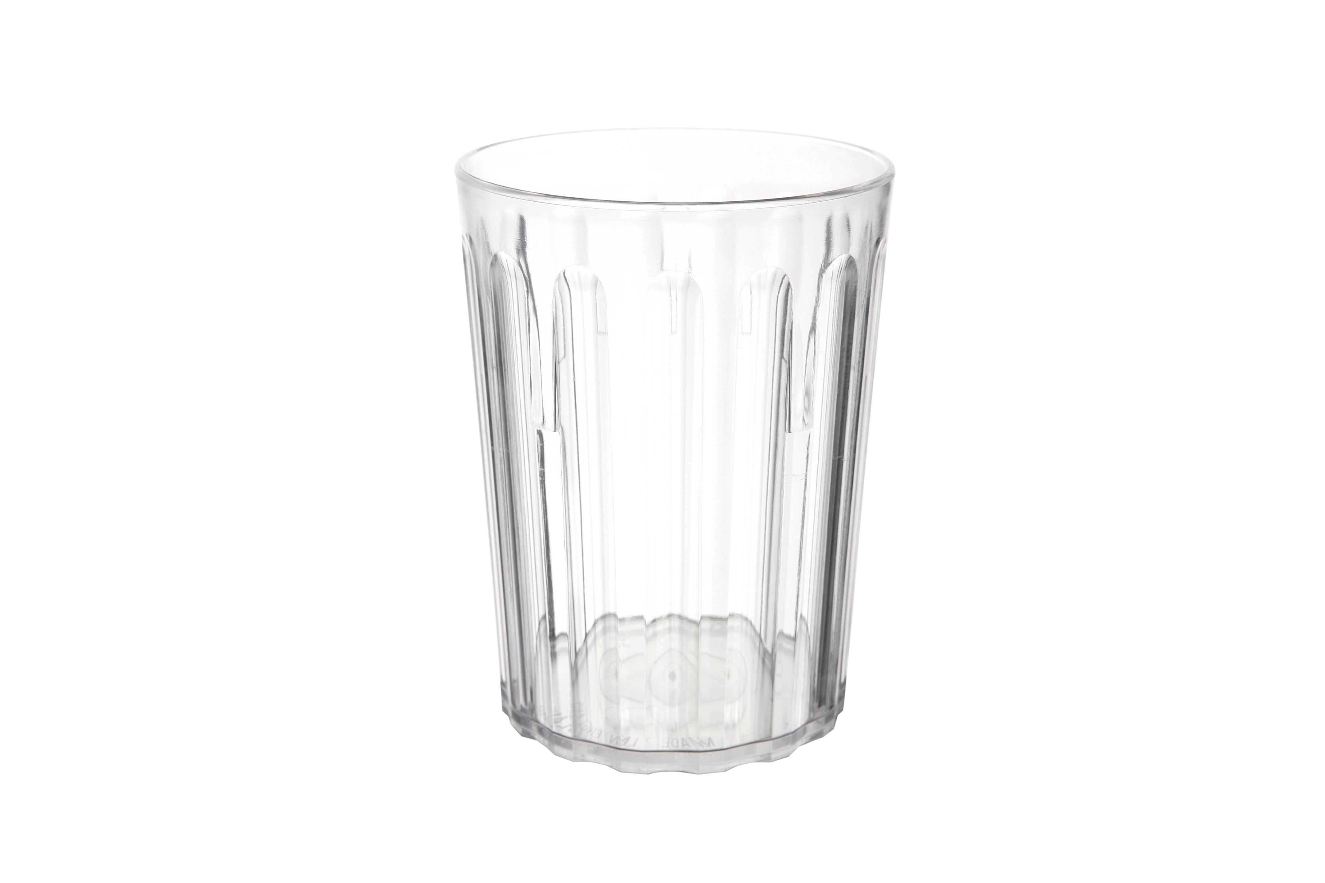 Poly Fluted Tumbler Clear 250ml