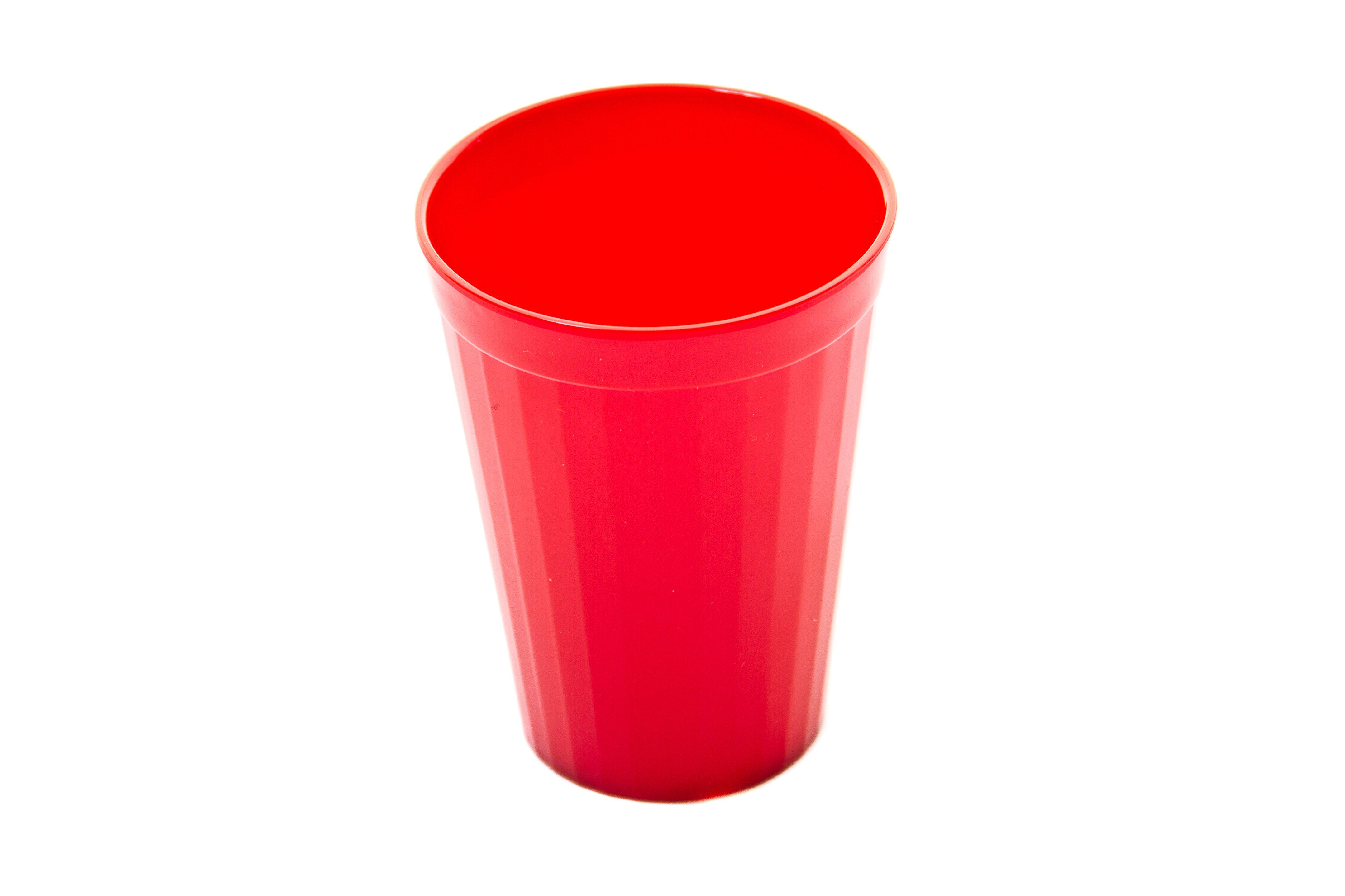 Poly Fluted Tumbler Red 200ml