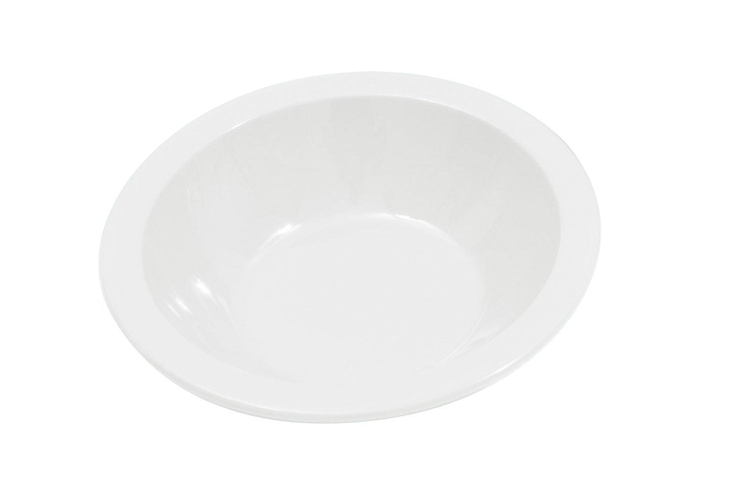 Poly Rimmed Bowl White 15cm