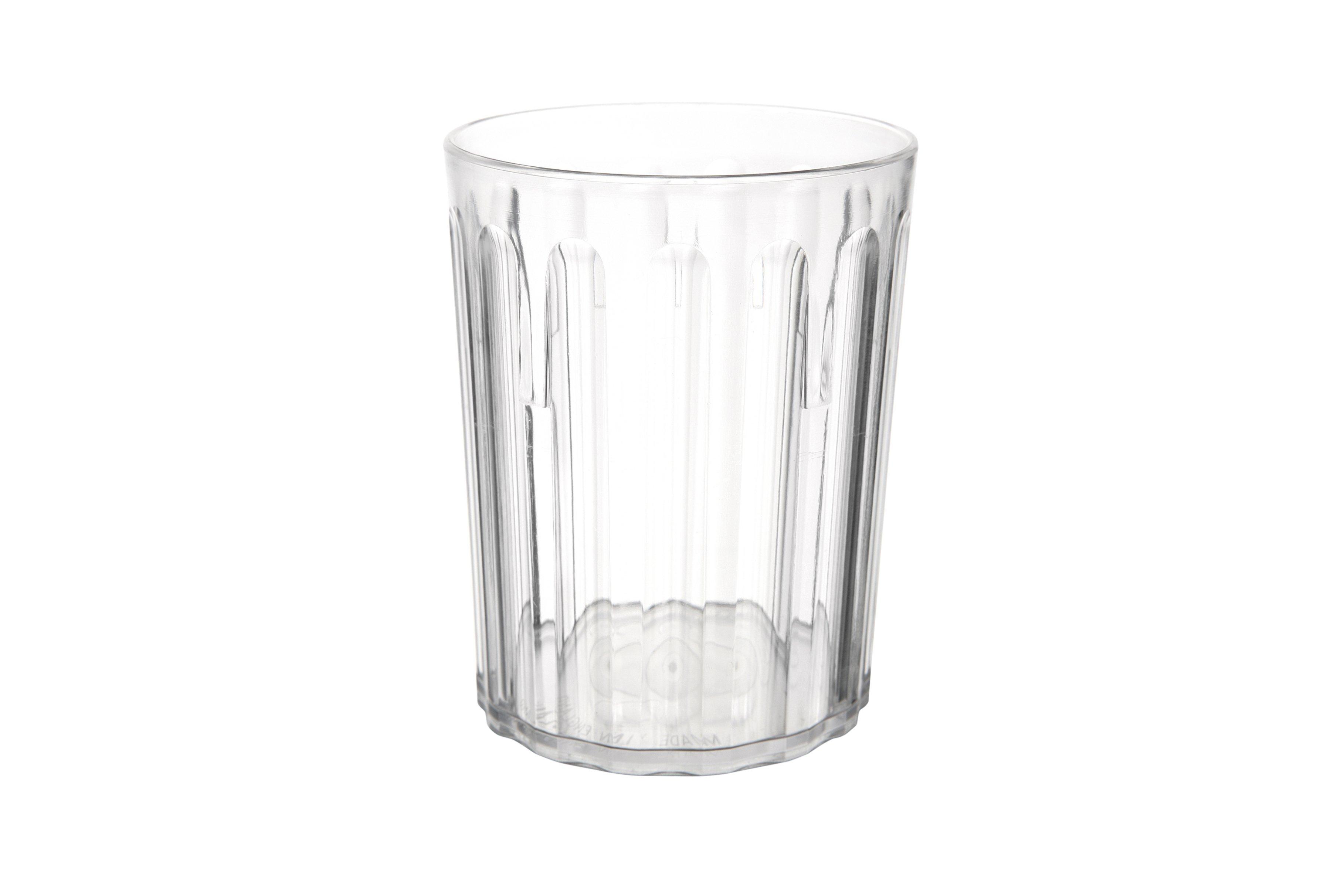 Poly Fluted Tumbler Clear 227ml