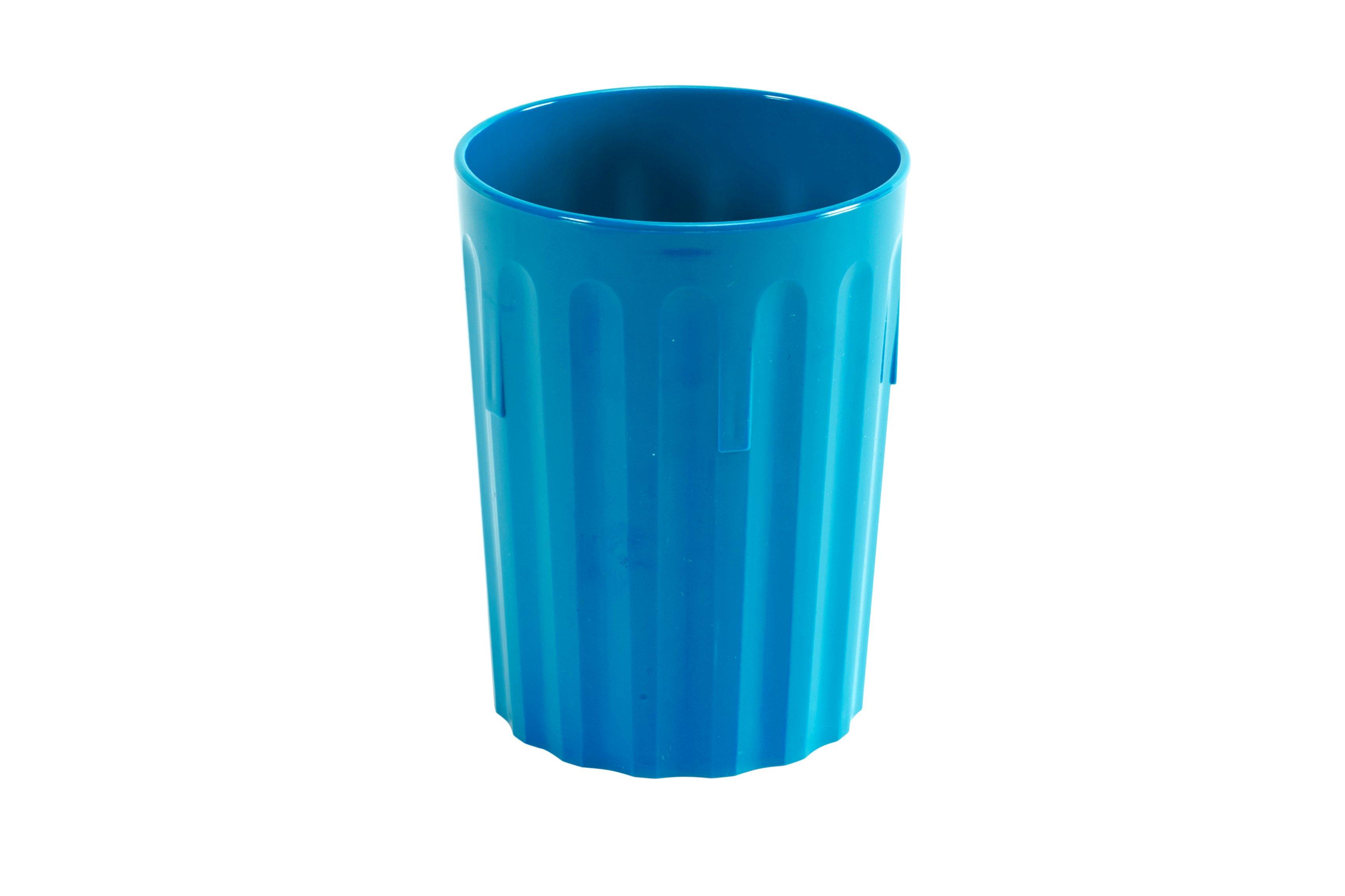 Poly Fluted Tumbler Blue 227ml