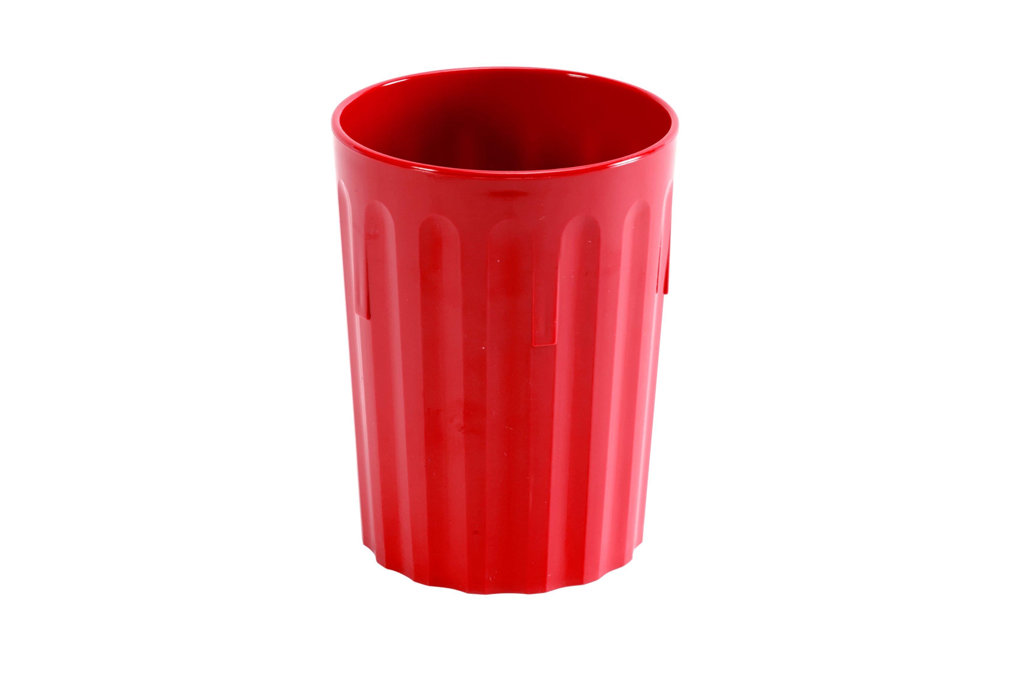 Poly Fluted Tumbler Red 227ml