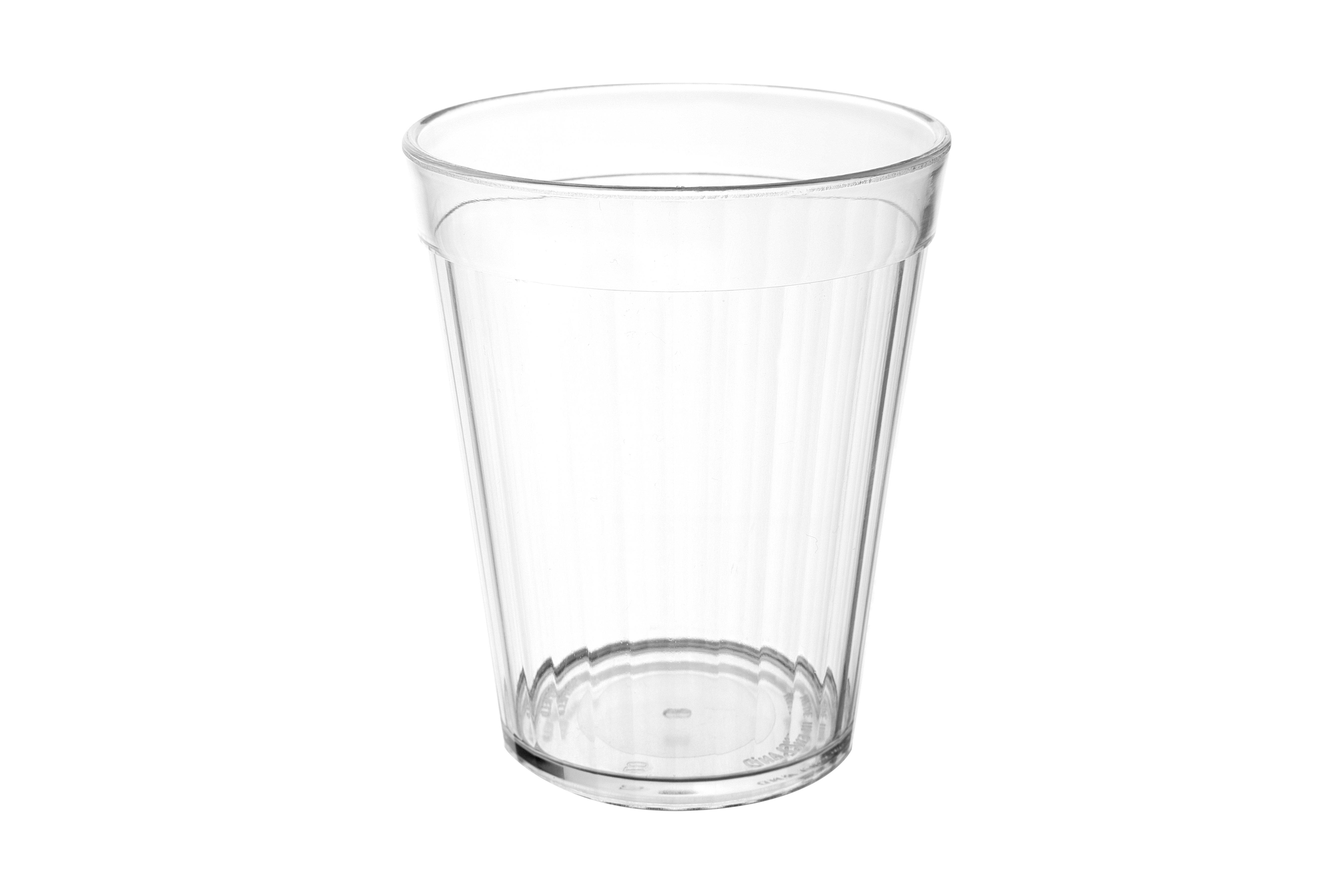 Poly Fluted Tumbler Clear 150ml