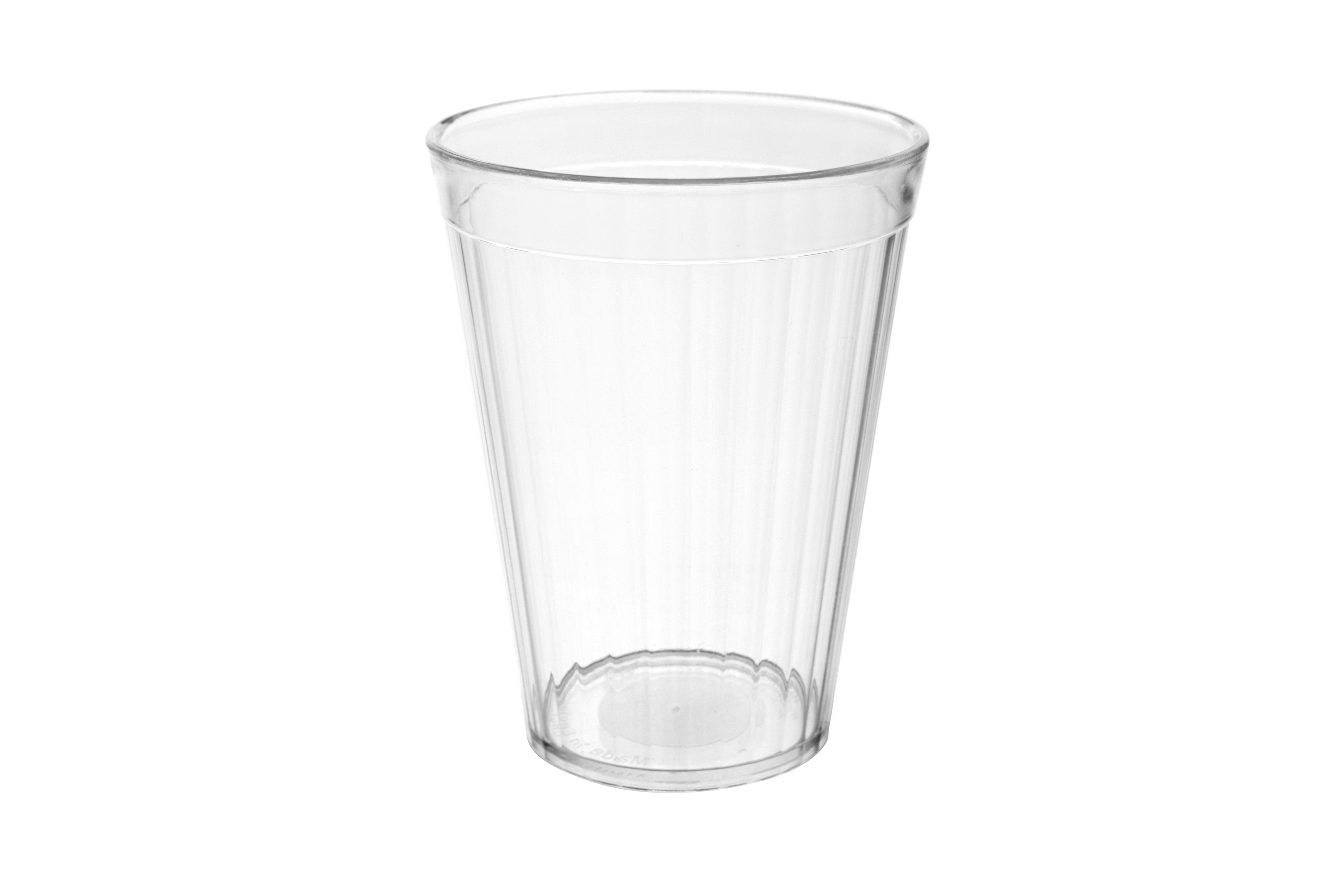 Poly Fluted Tumbler Clear 200ml