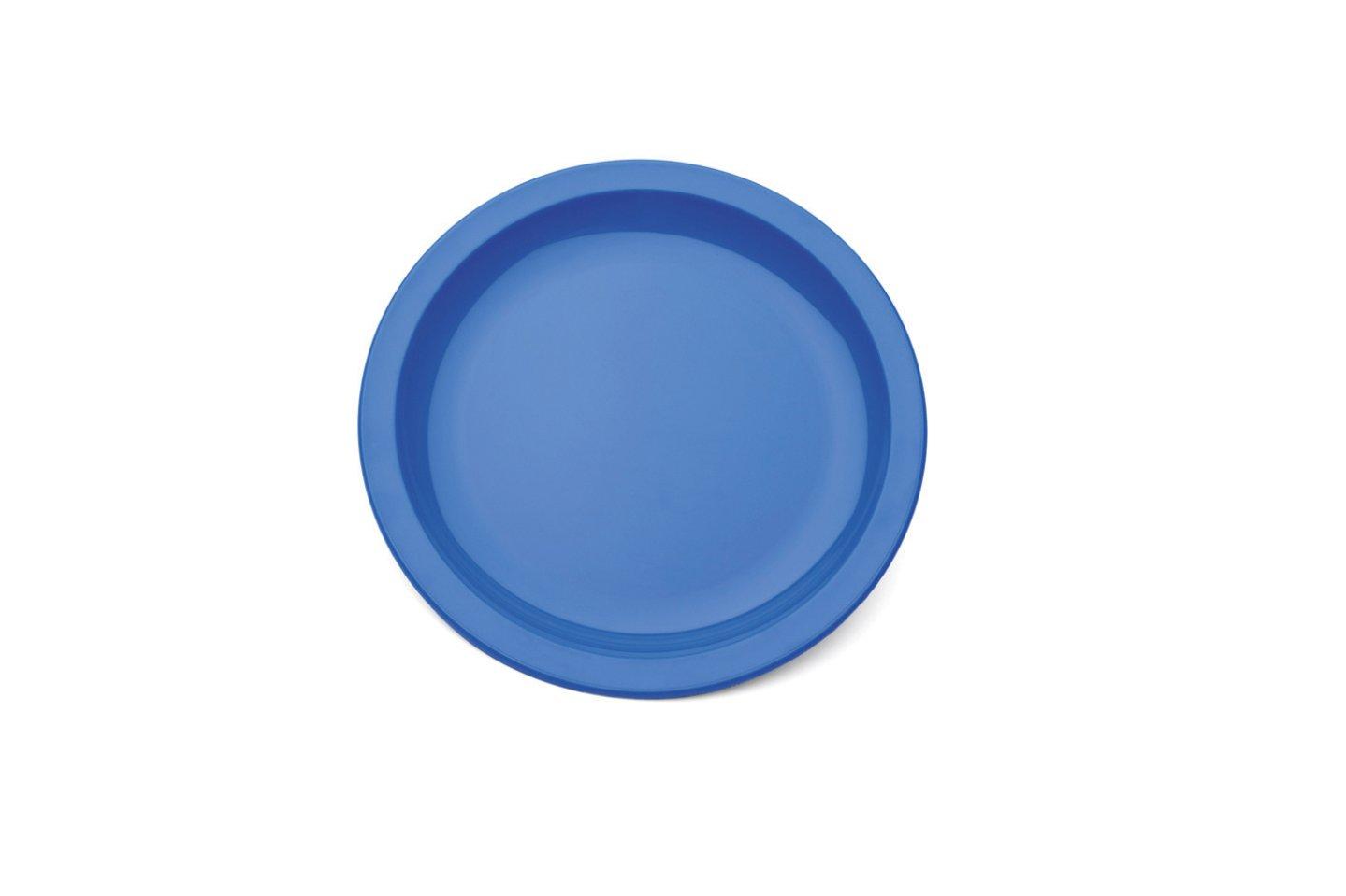 Poly Rimmed Plate Blue 23cm