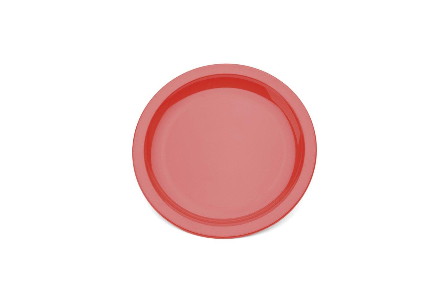Poly Rimmed Plate Red 23cm