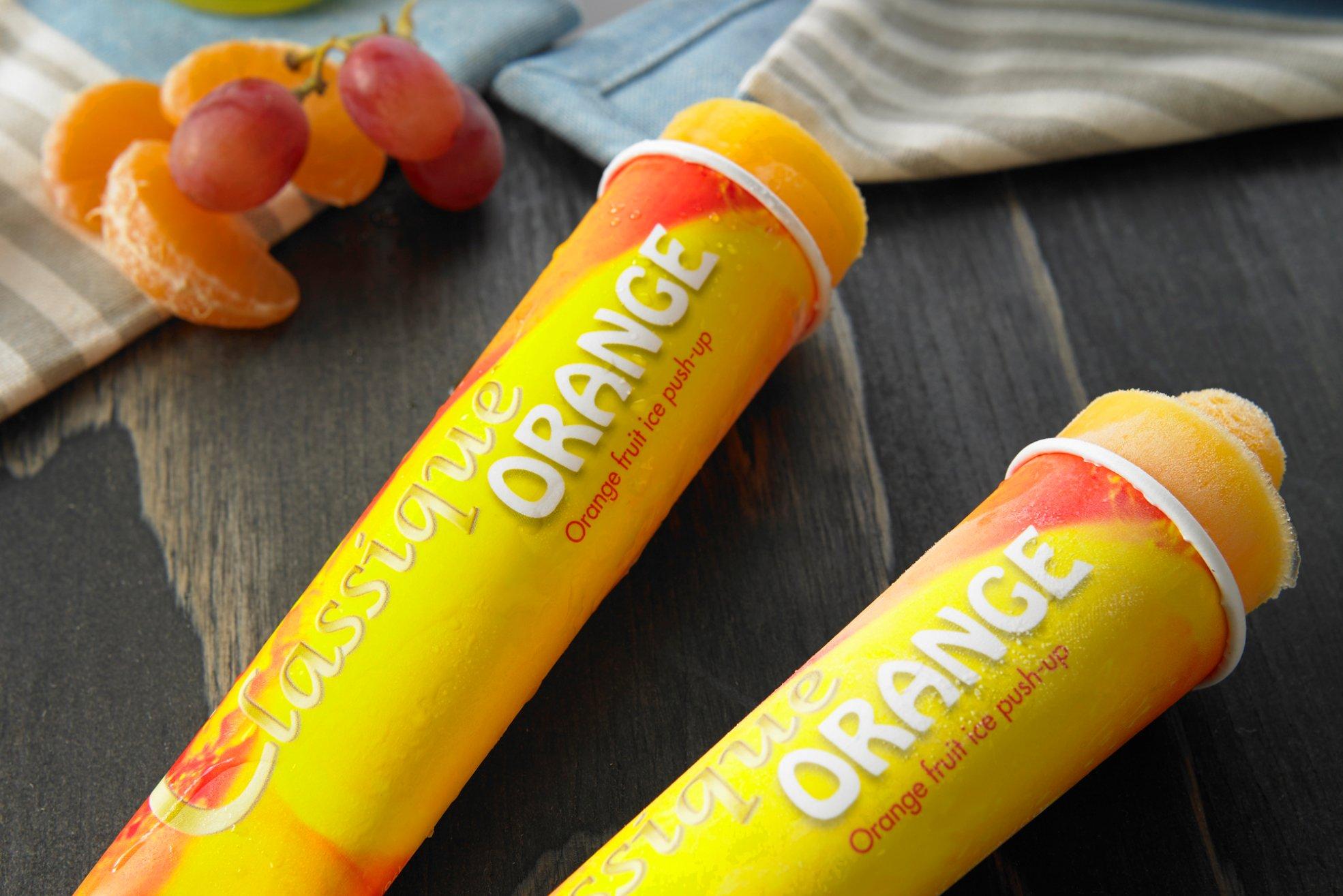 Classique Orange Push Up Ice Lollies