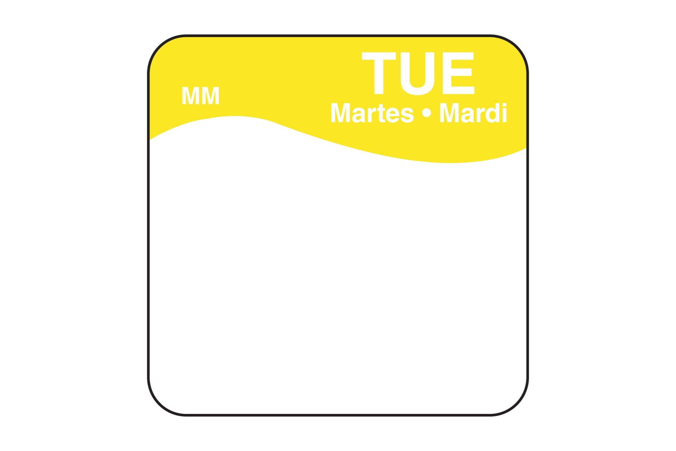 Square Day of the week Label Tuesday