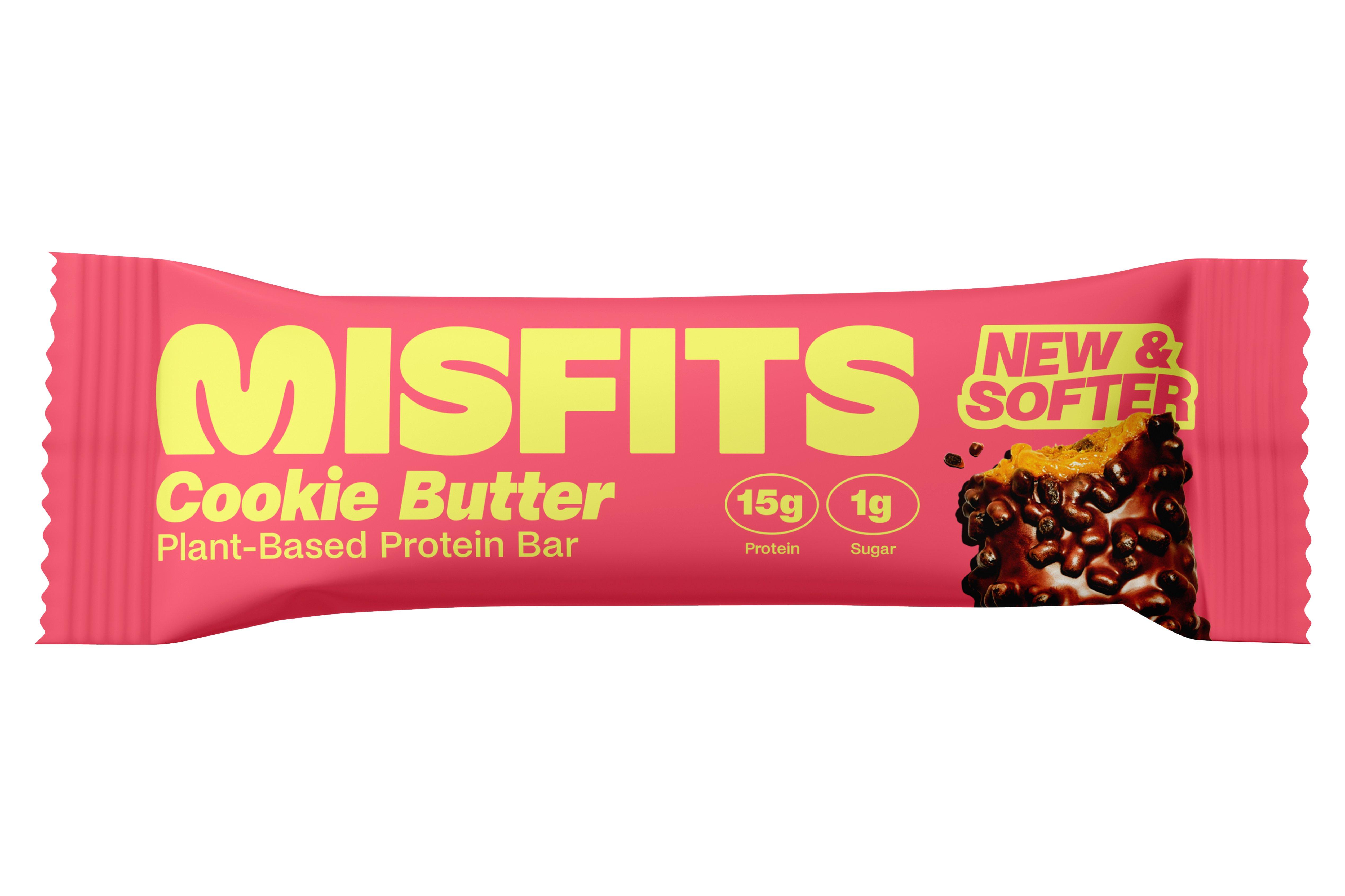 Misfits Cookie Butter Plant-Powered Protein Bar