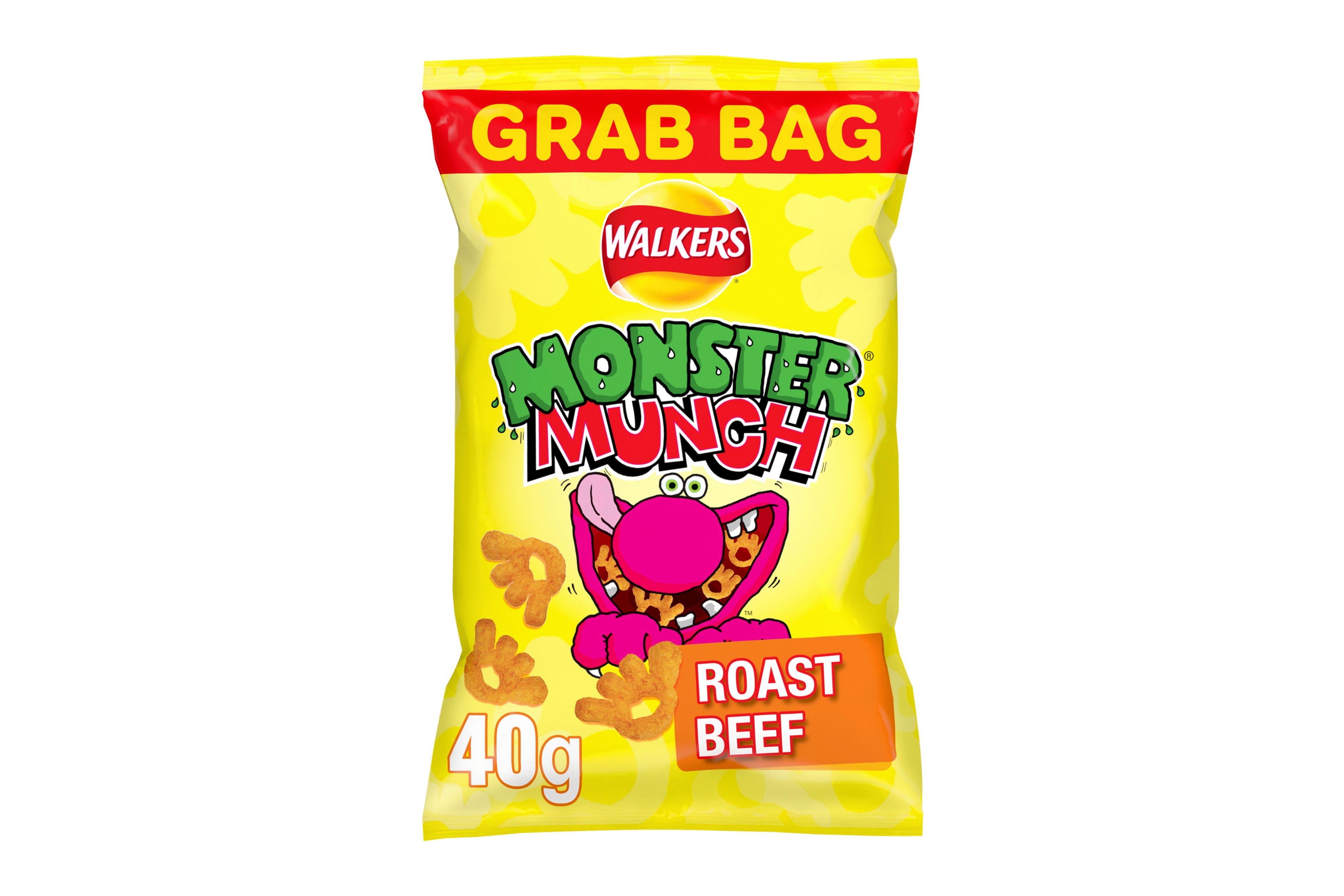 Walkers Monster Munch Roast Beef Snacks