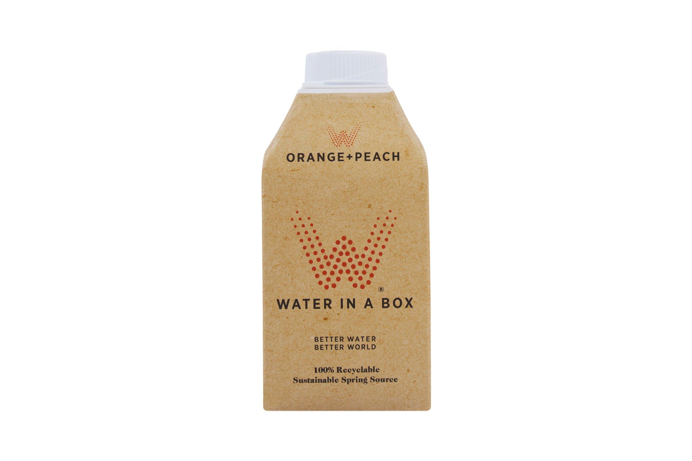 Water in a Box Orange and Peach Spring Water