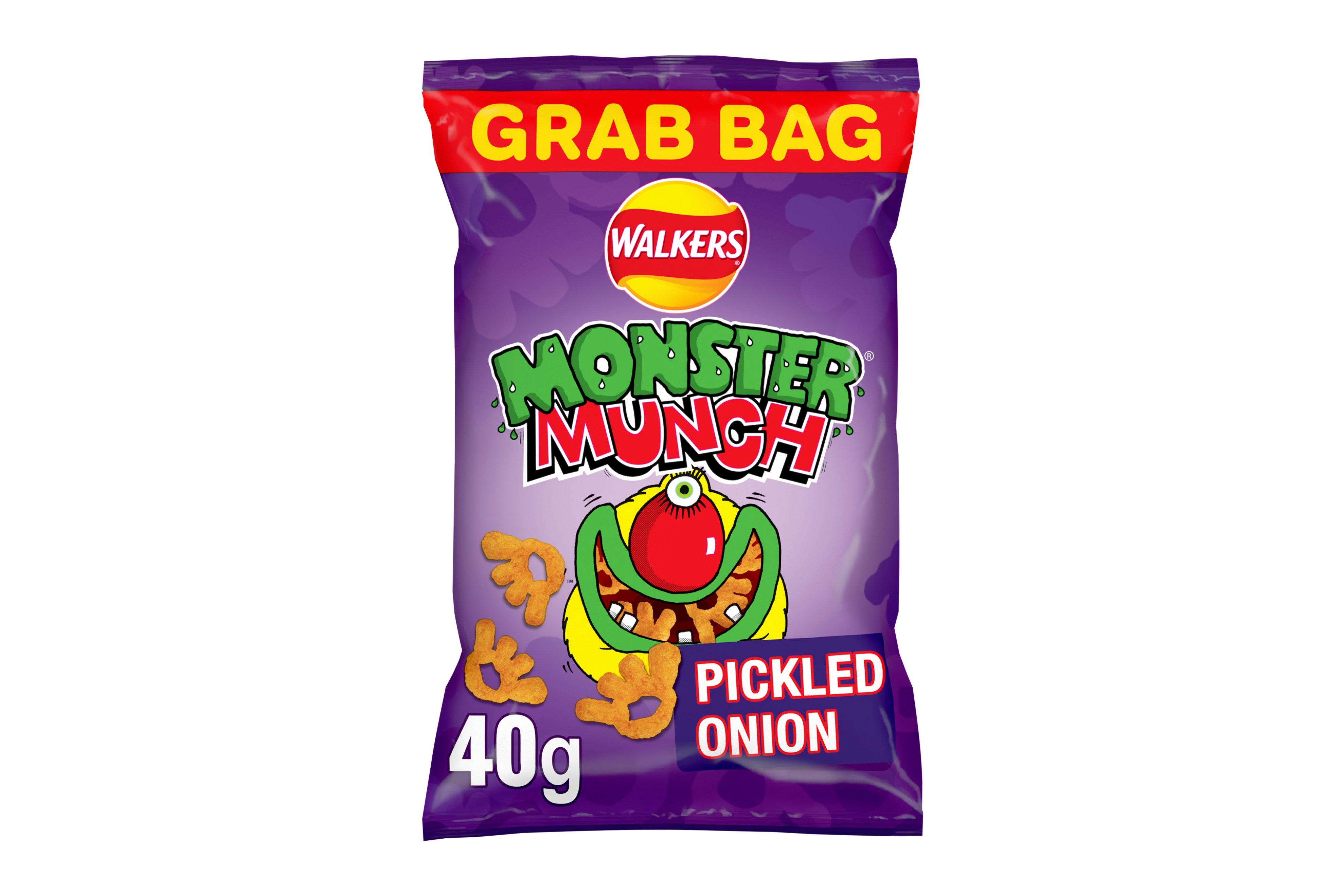 Walkers Monster Munch Pickled Onion Snacks