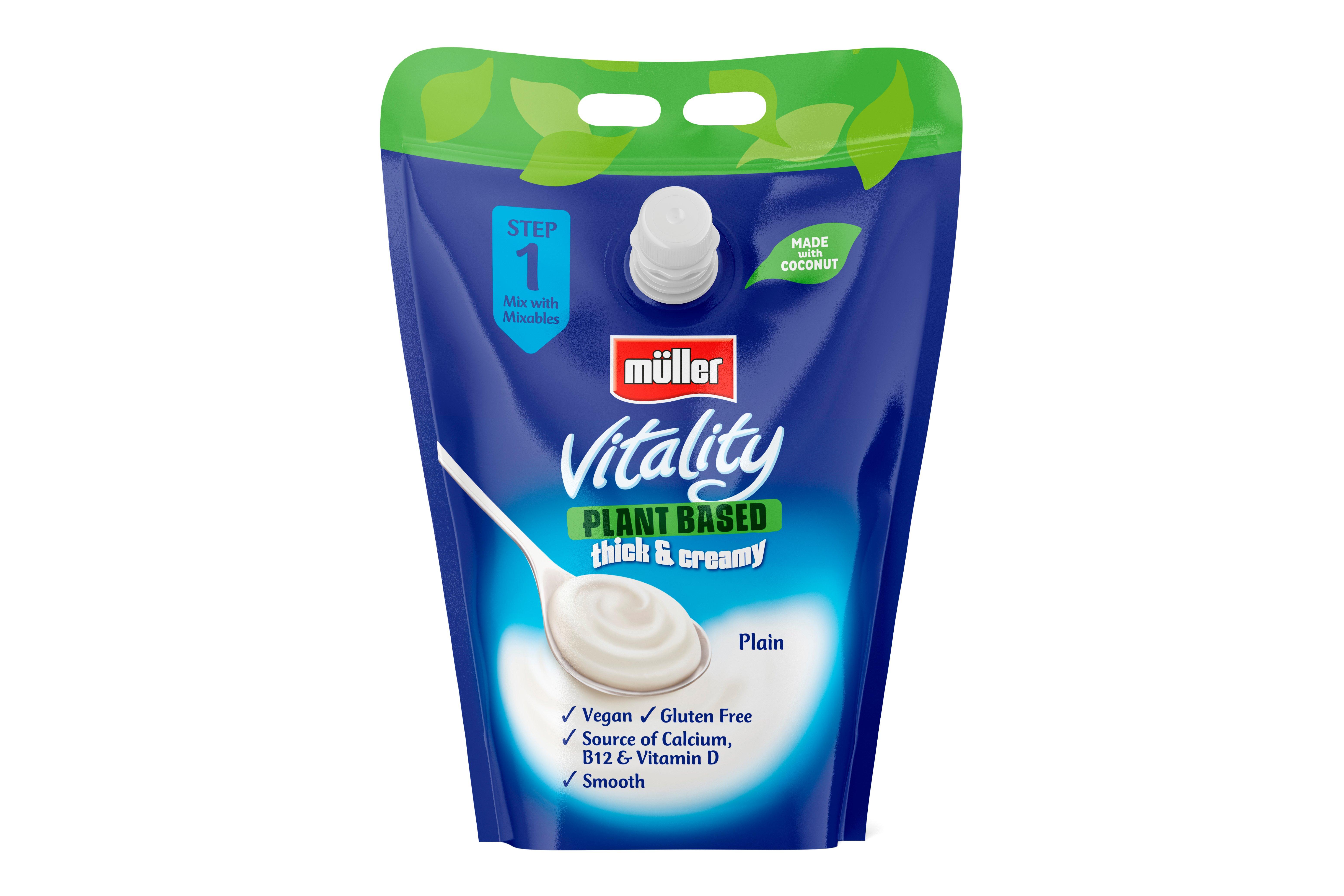 Muller Vitality Plant Based Bulk Thick & Creamy Plain Yogurt