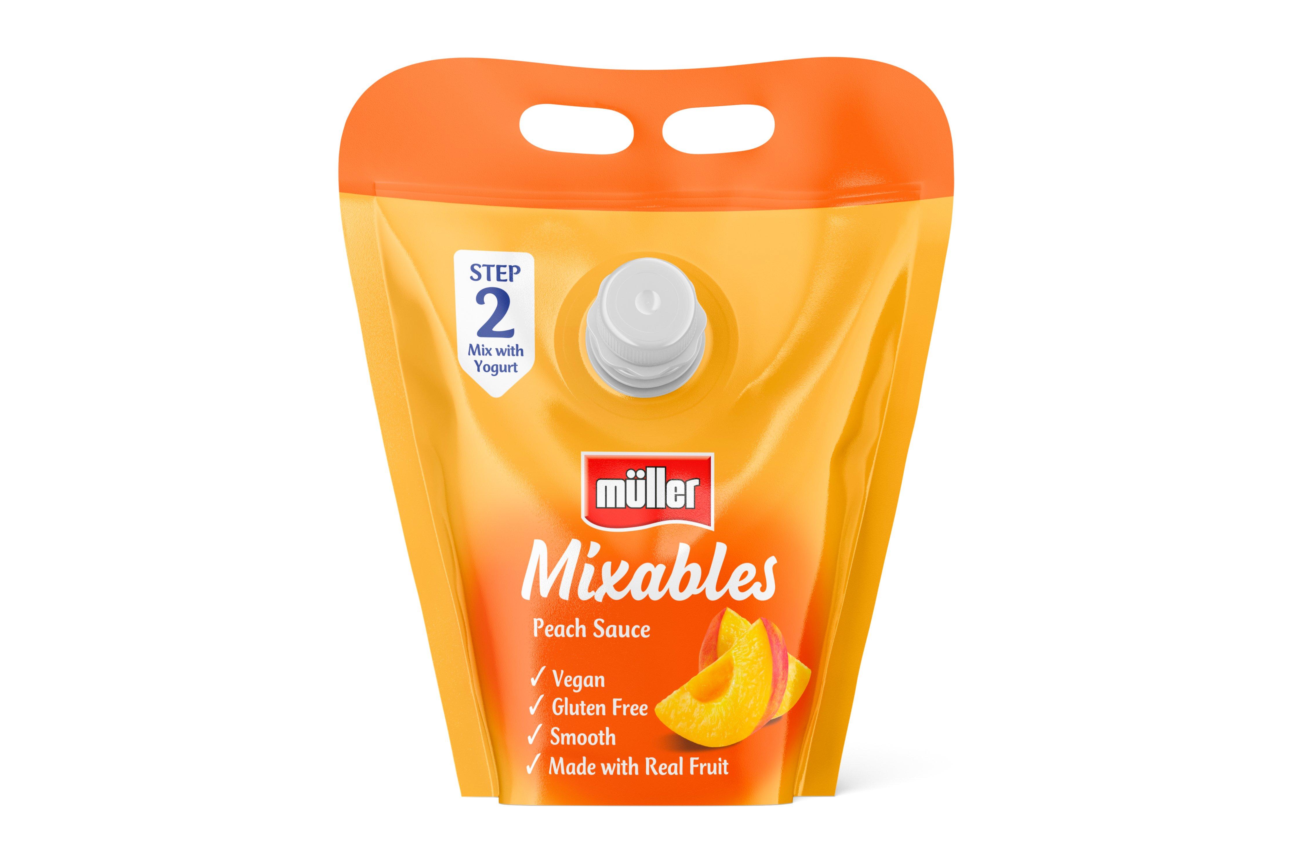 Muller Peach Sauce Compote Mixable