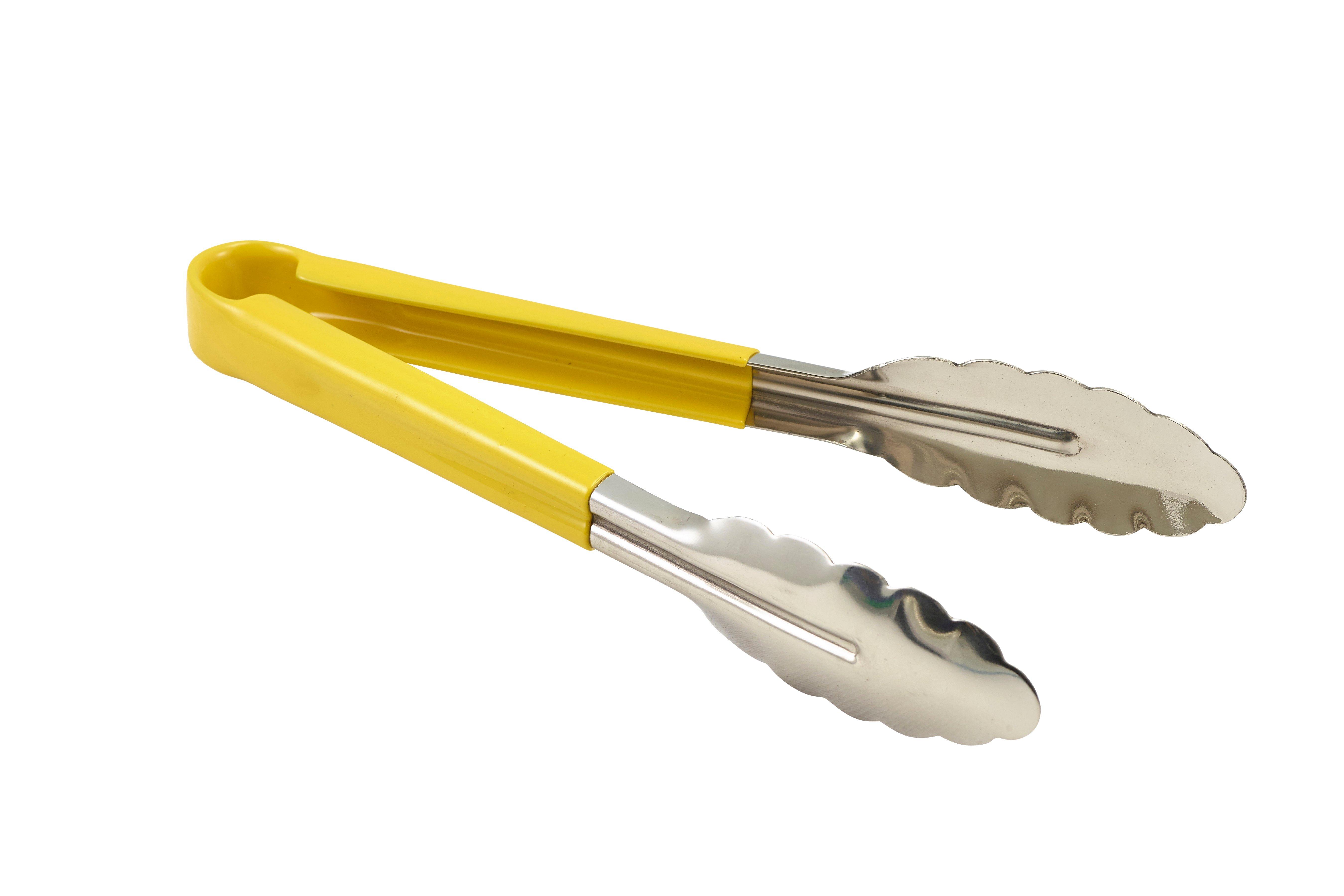 Stainless Steel Serving Tong 23cm Yellow
