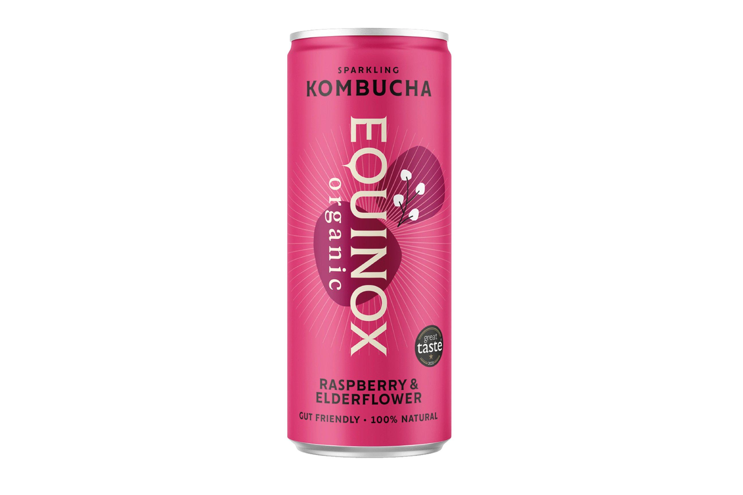 Equinox Organic Raspberry & Elderflower Kombucha
