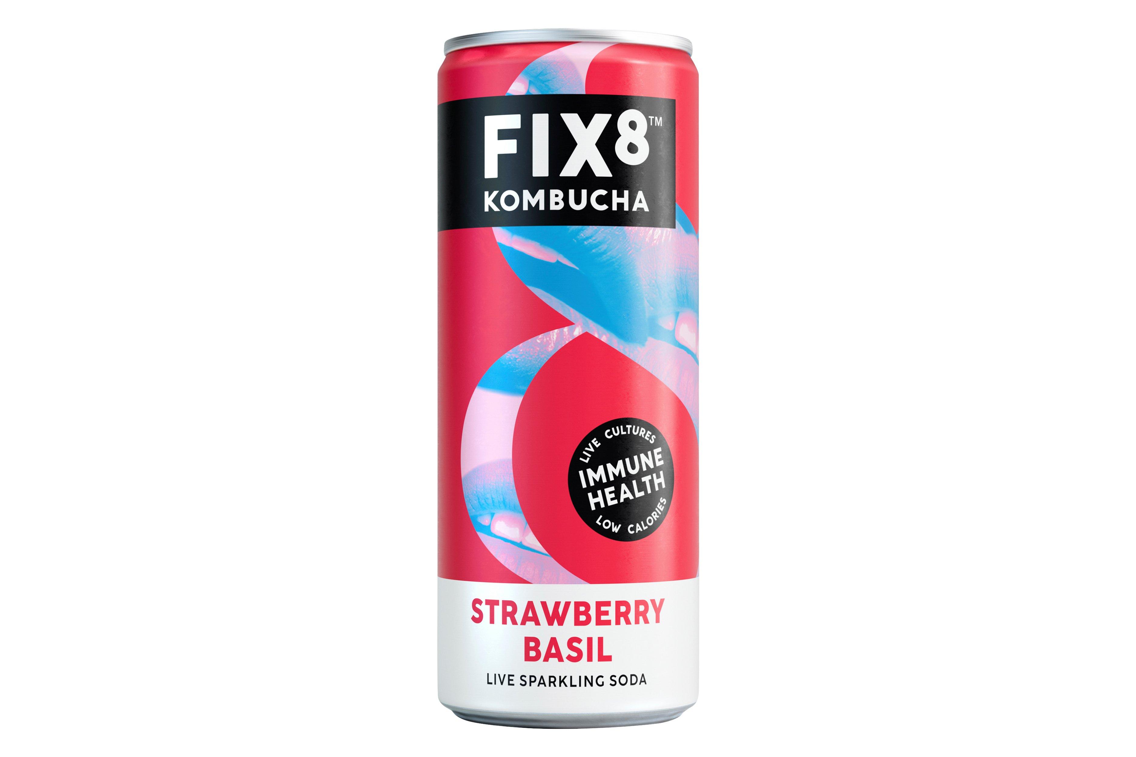 Fix8 Strawberry & Basil Kombucha