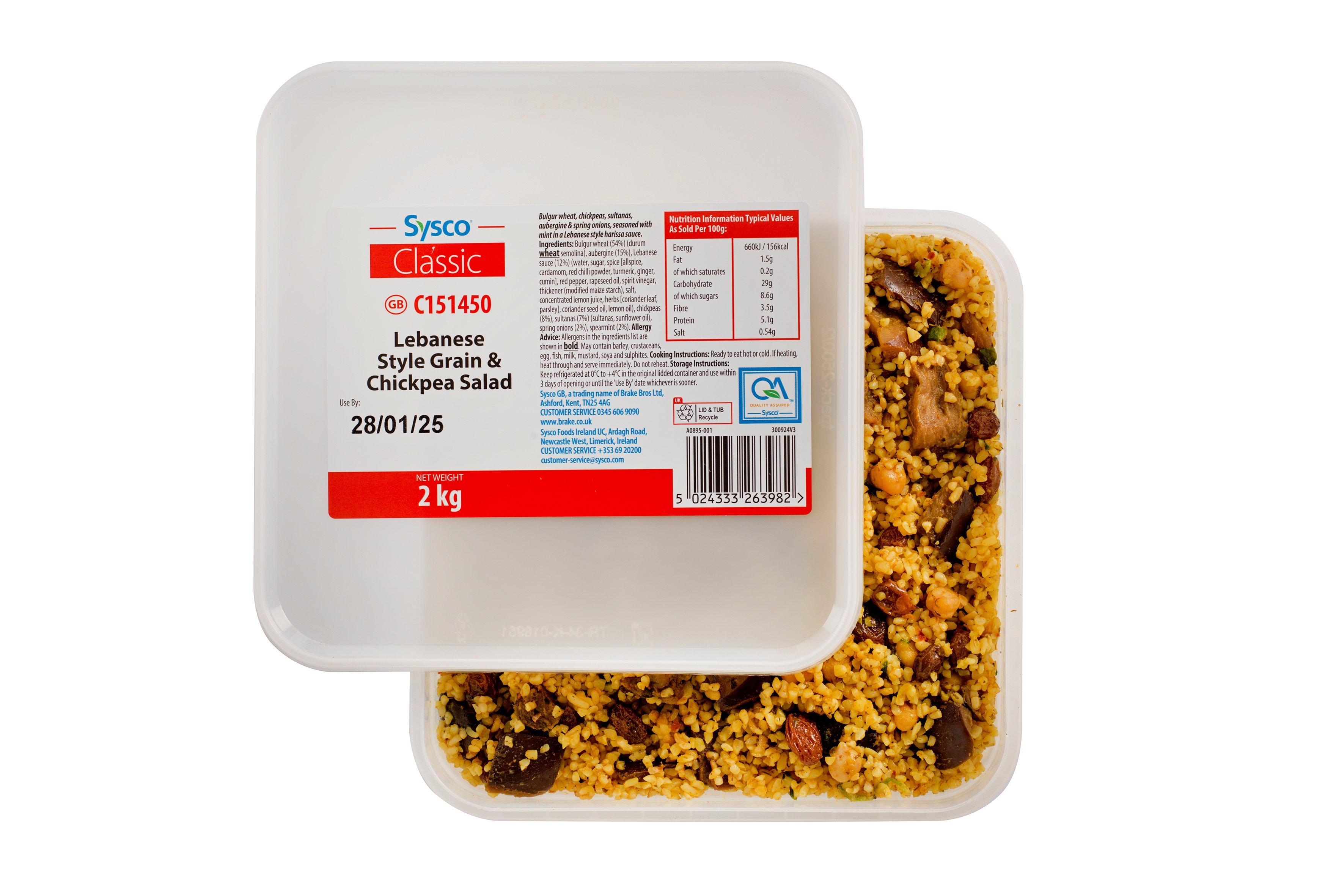 Sysco Classic Lebanese Style Grain & Chickpea Salad