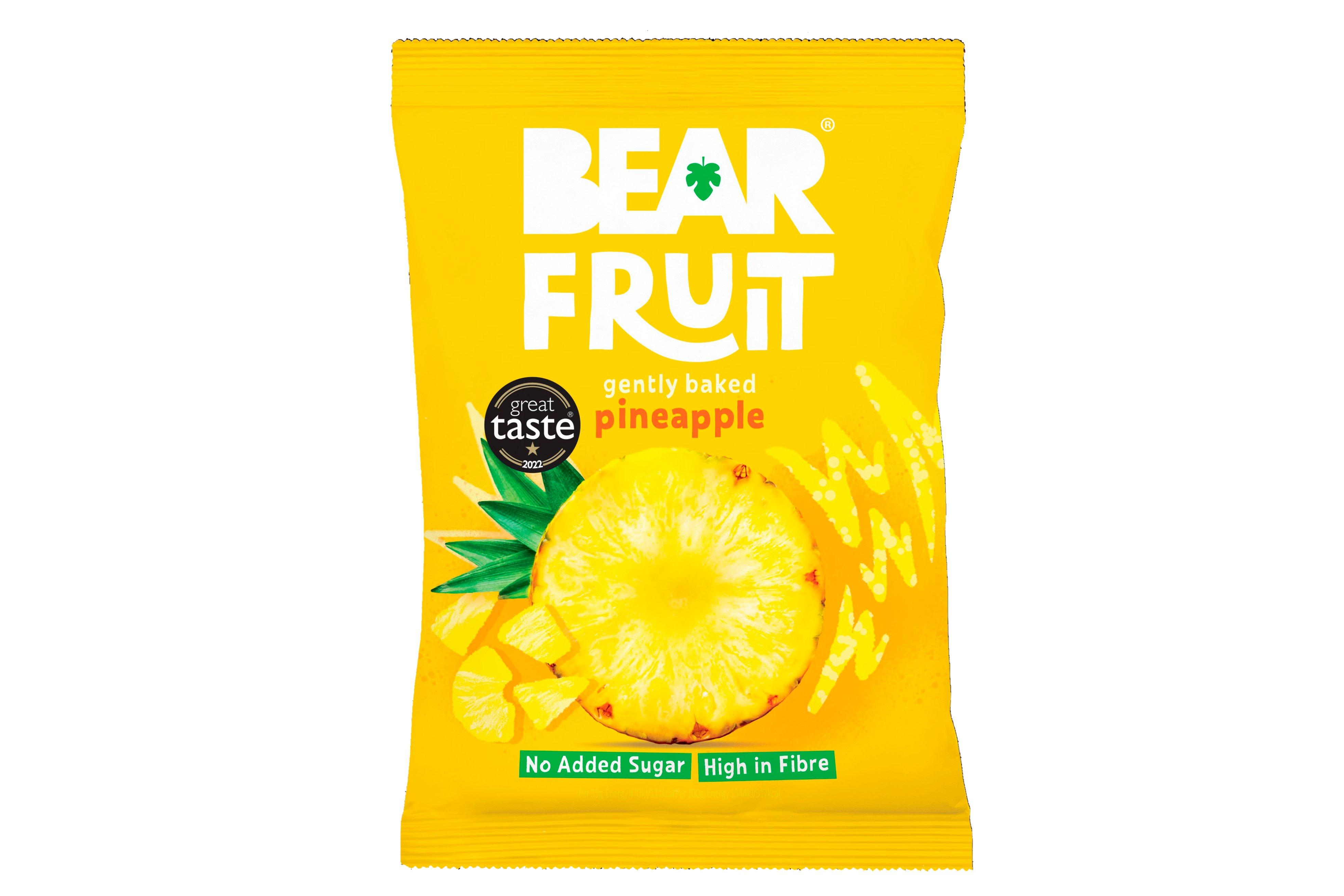 BEAR Fruit Gently Baked Pineapple 14x35g