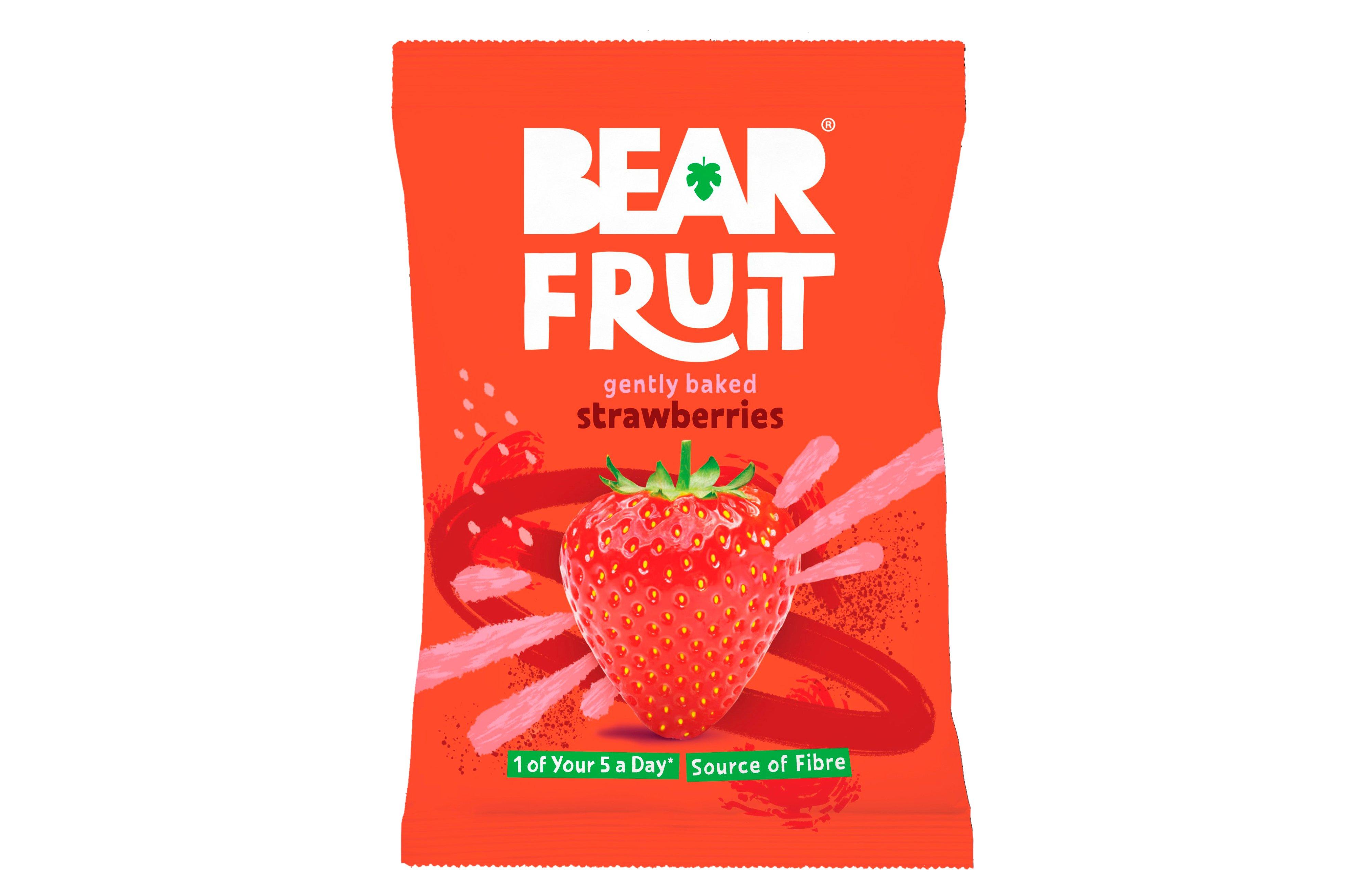 BEAR Fruit Gently Baked Strawberries 14x35g