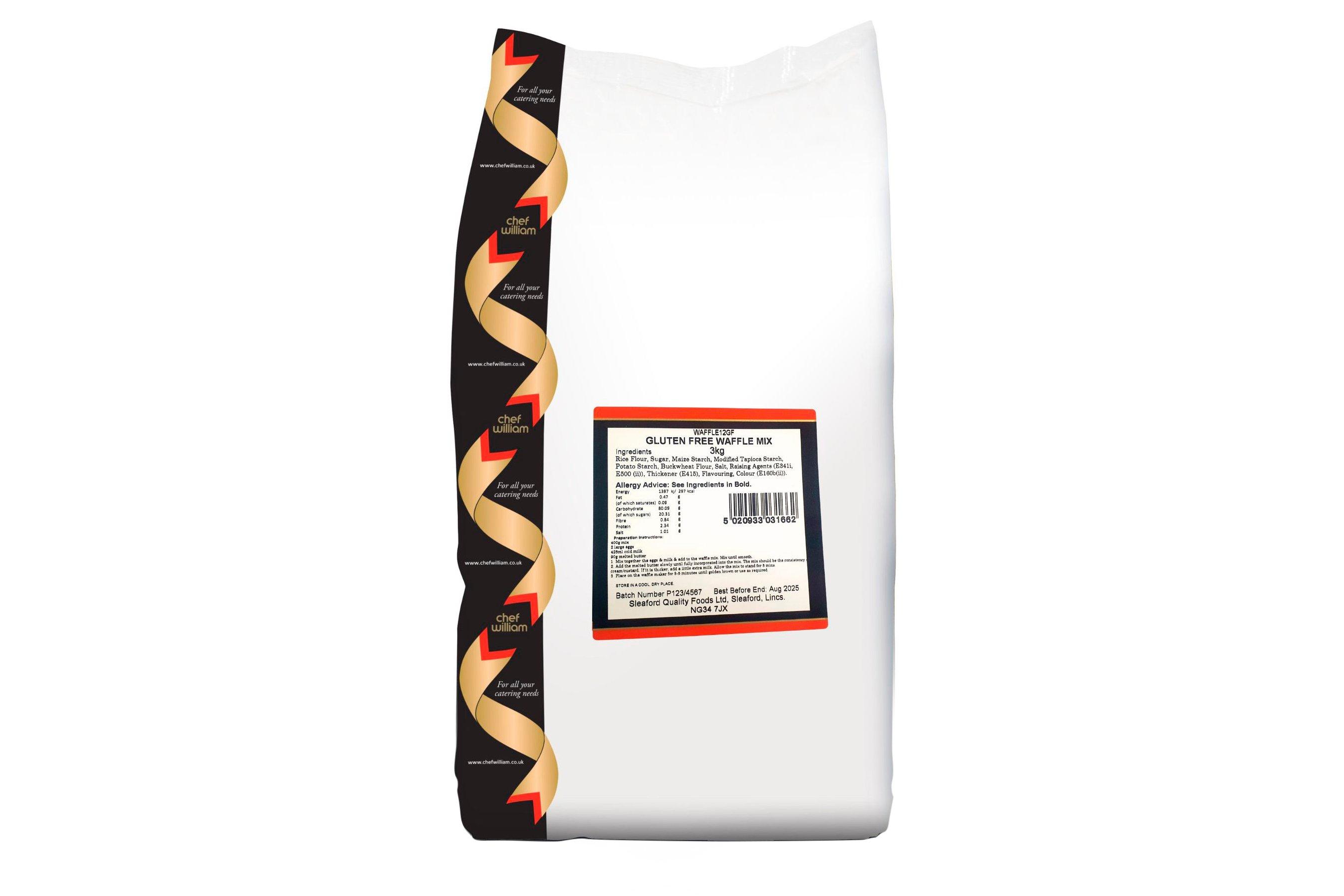 Chef William Gluten Free Waffle Mix 3kg
