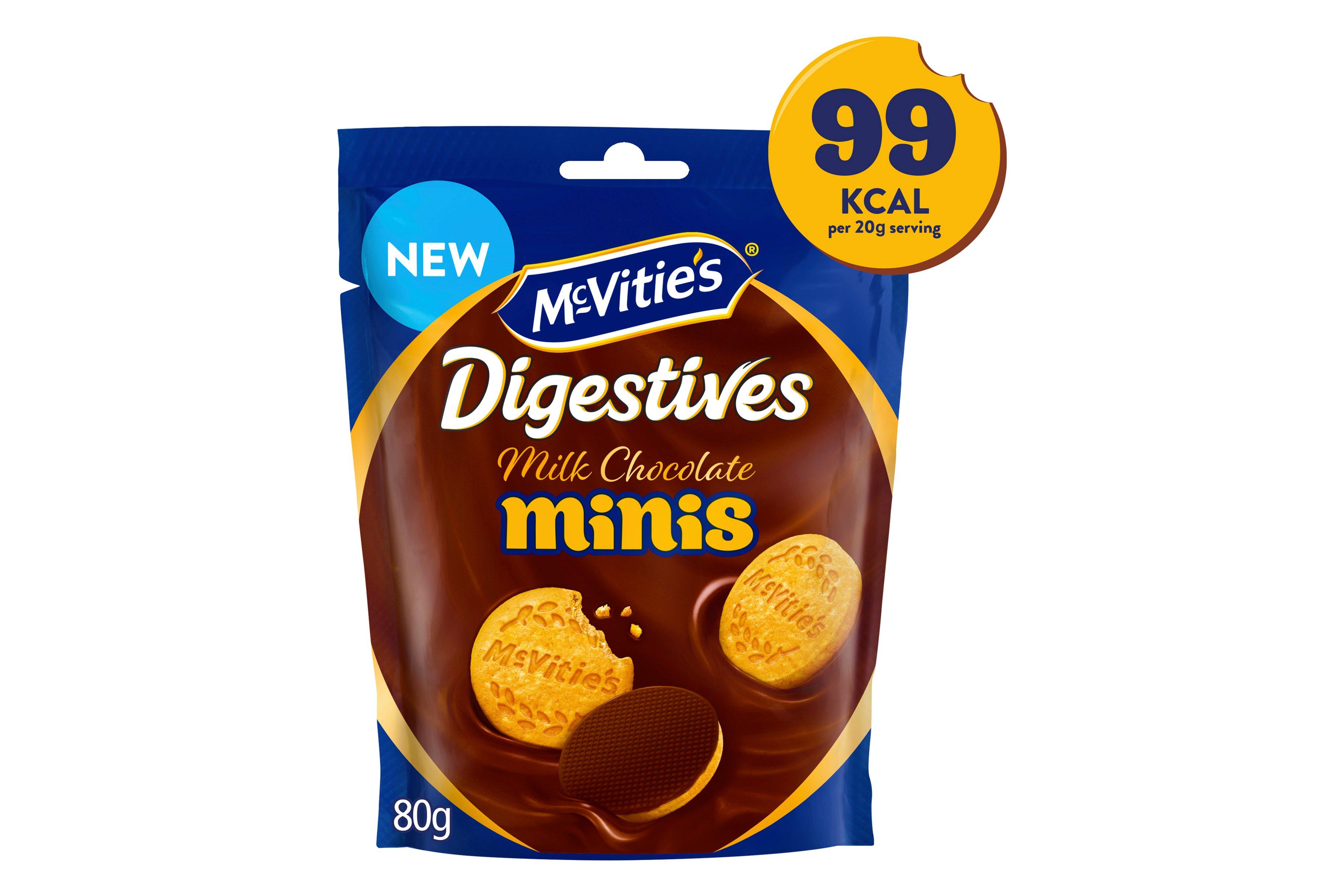 McVitie's Chocolate Digestive Mini's Sharing Pouch Biscuits, 80g