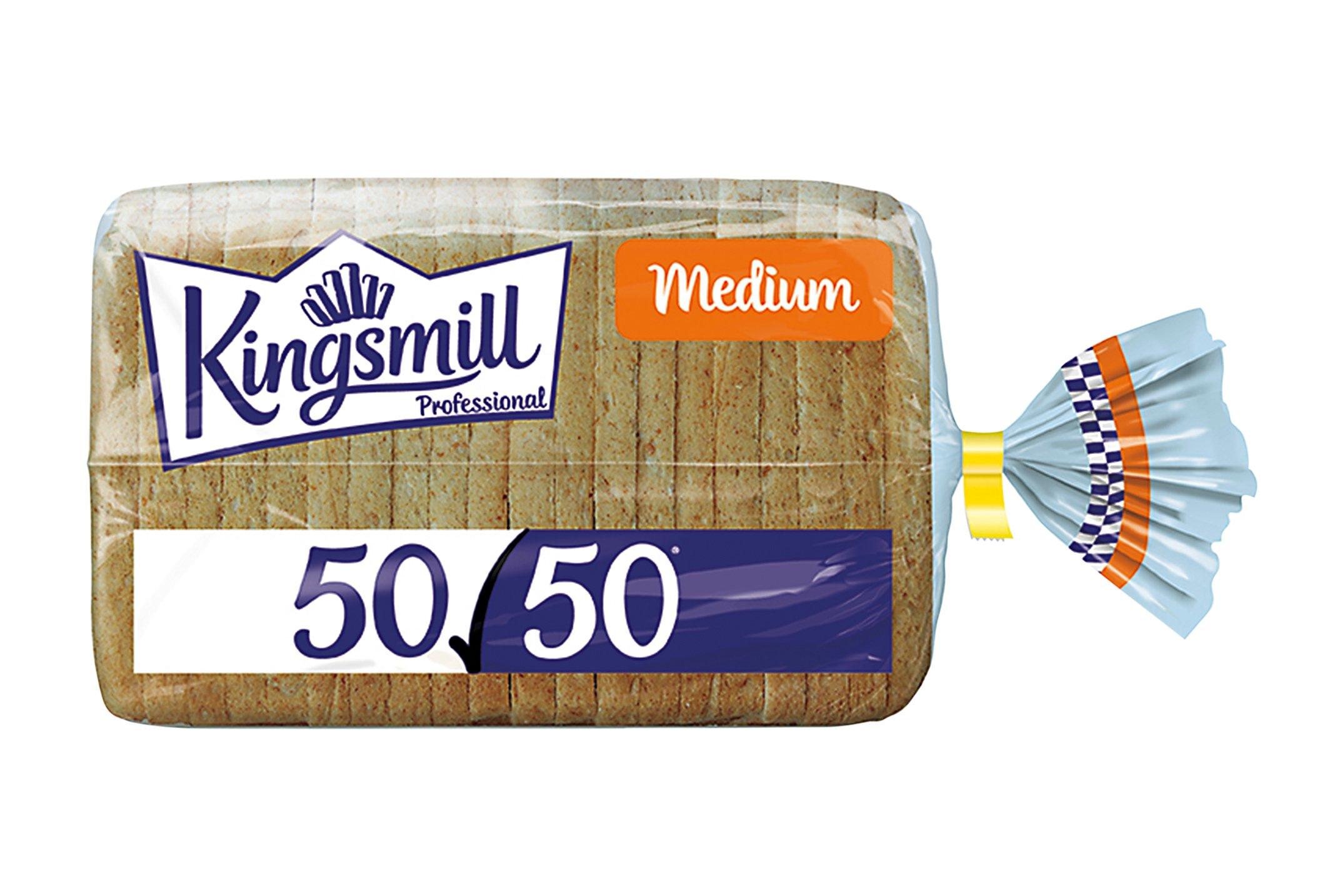 Kingsmill Professional 50/50 Medium Sliced Bread