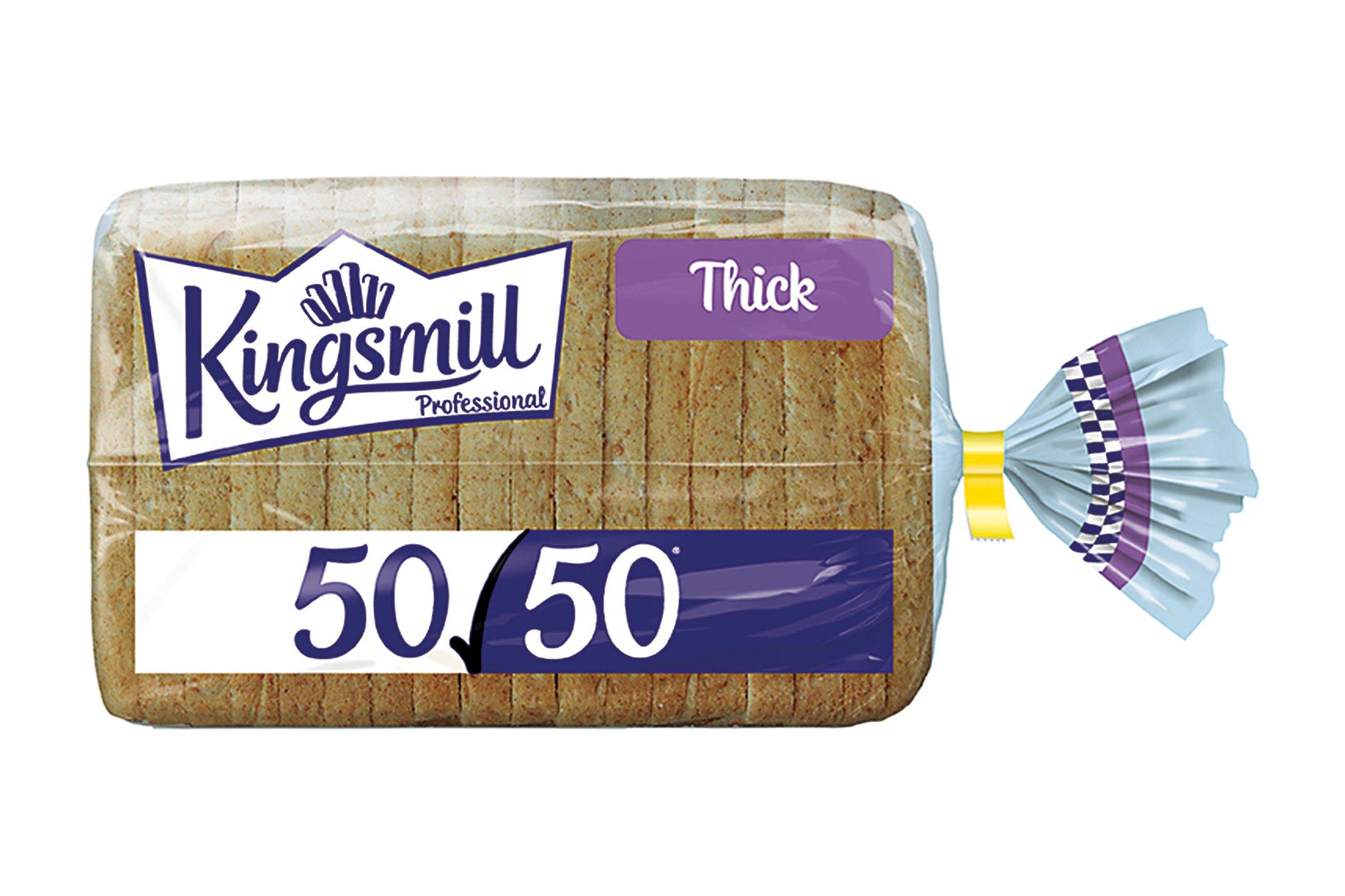 Kingsmill Professional 50/50 Bread 800g Thick Sliced
