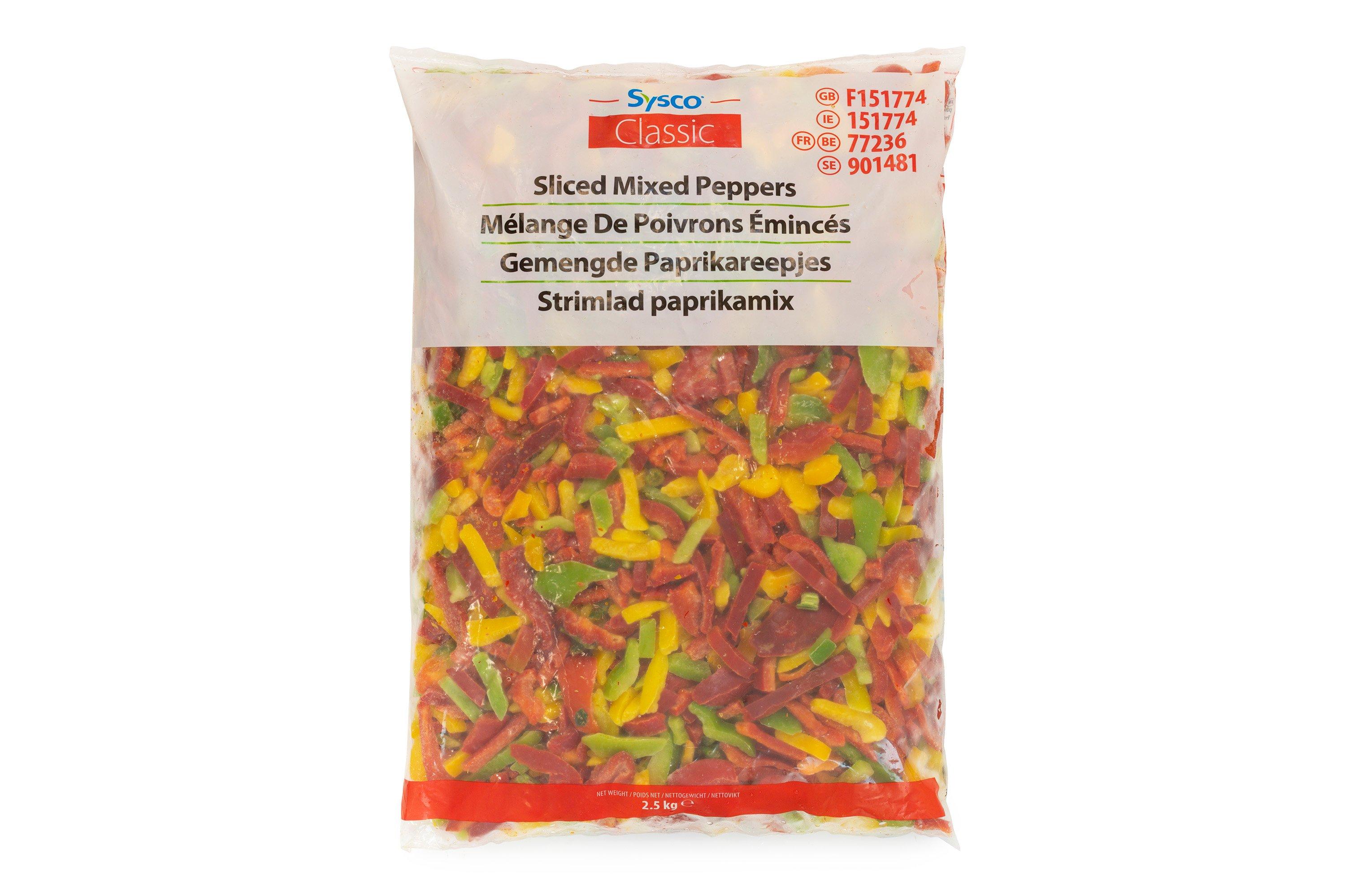 Sysco Classic Sliced Mixed Peppers