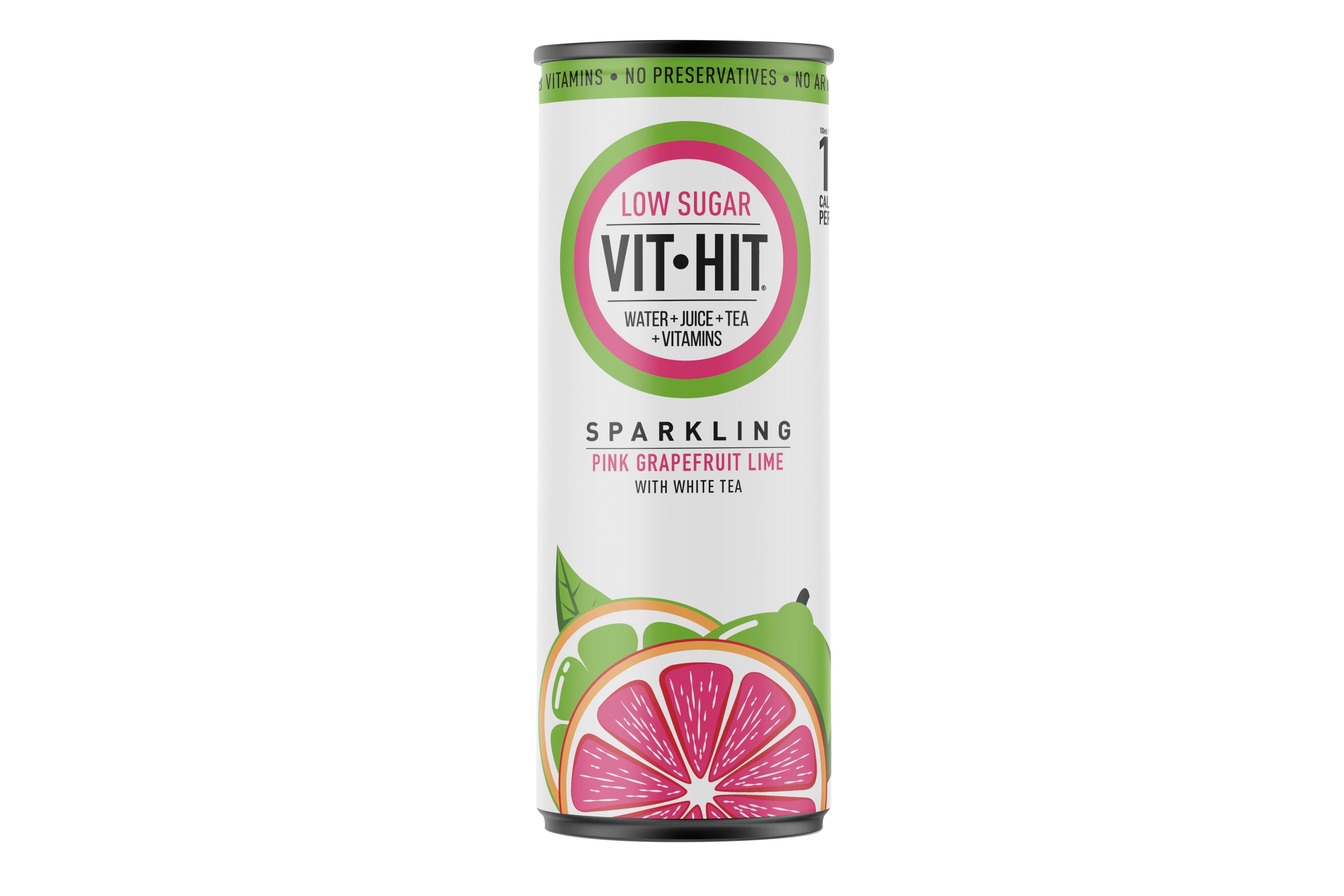 Vit Hit Sparkling Pink Grapefruit & Lime