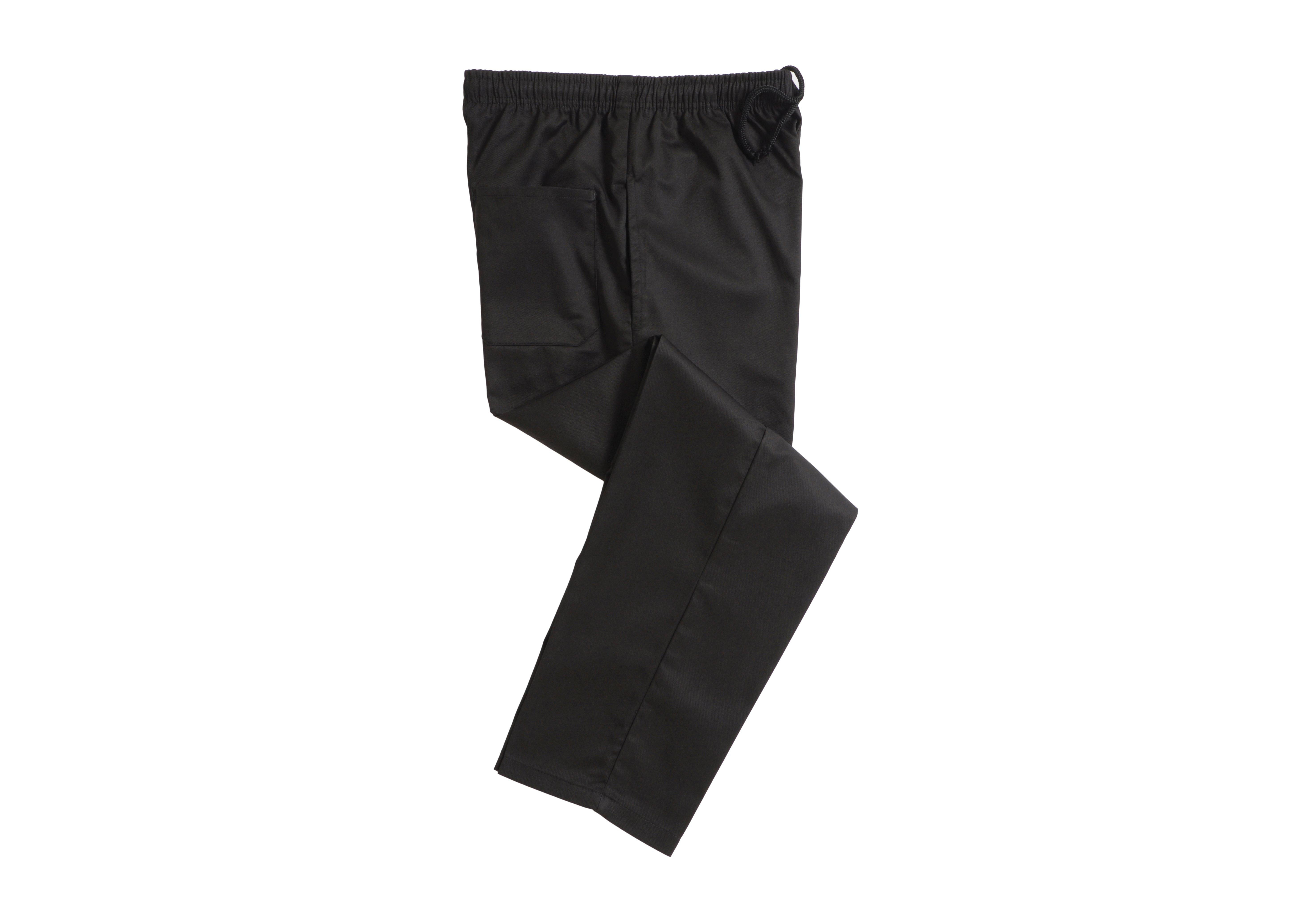 Black Elasticated Trouser Draw String XL