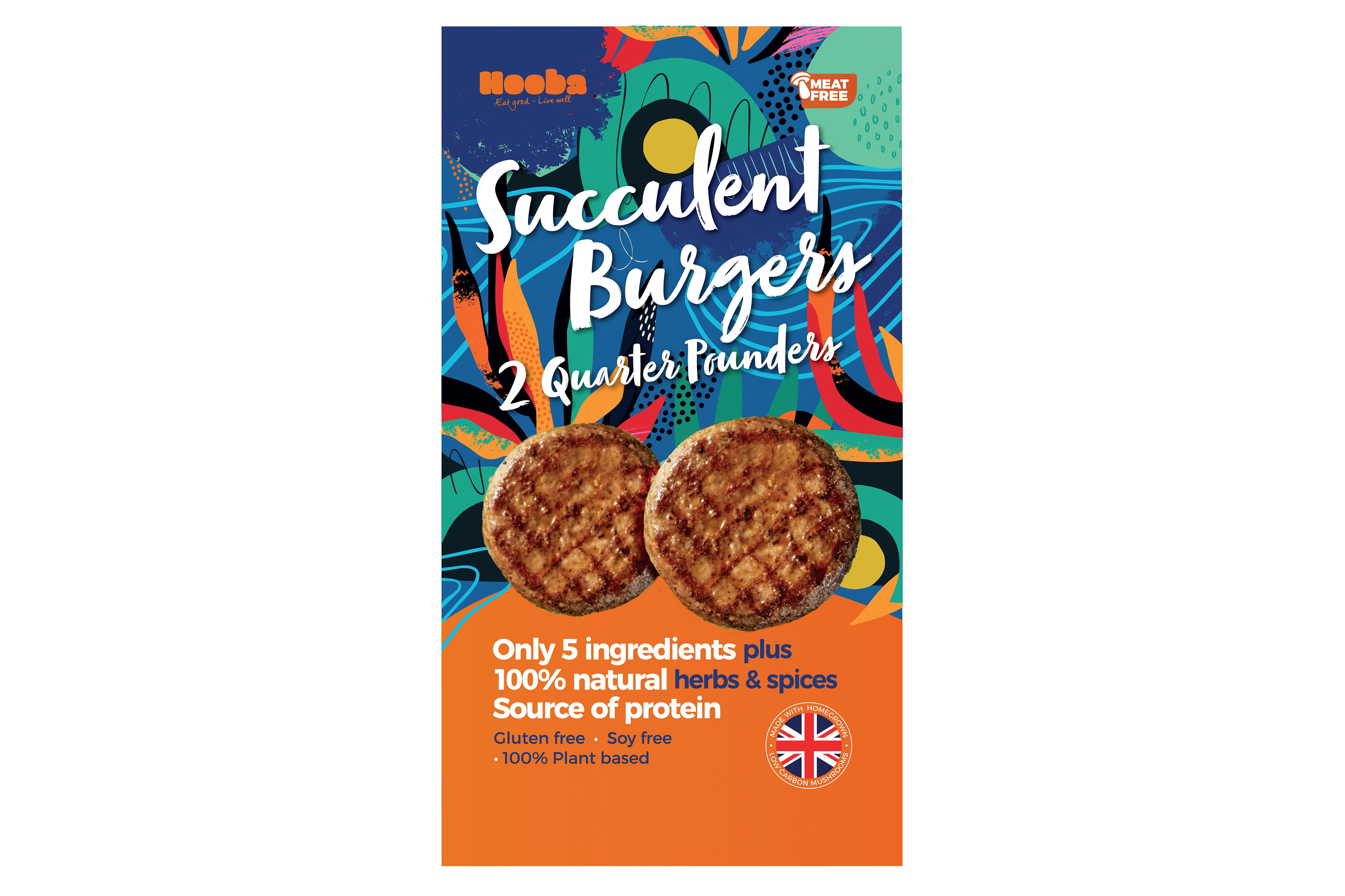 Myco Hooba Plant-Based Quarter Pounder Burgers 113g