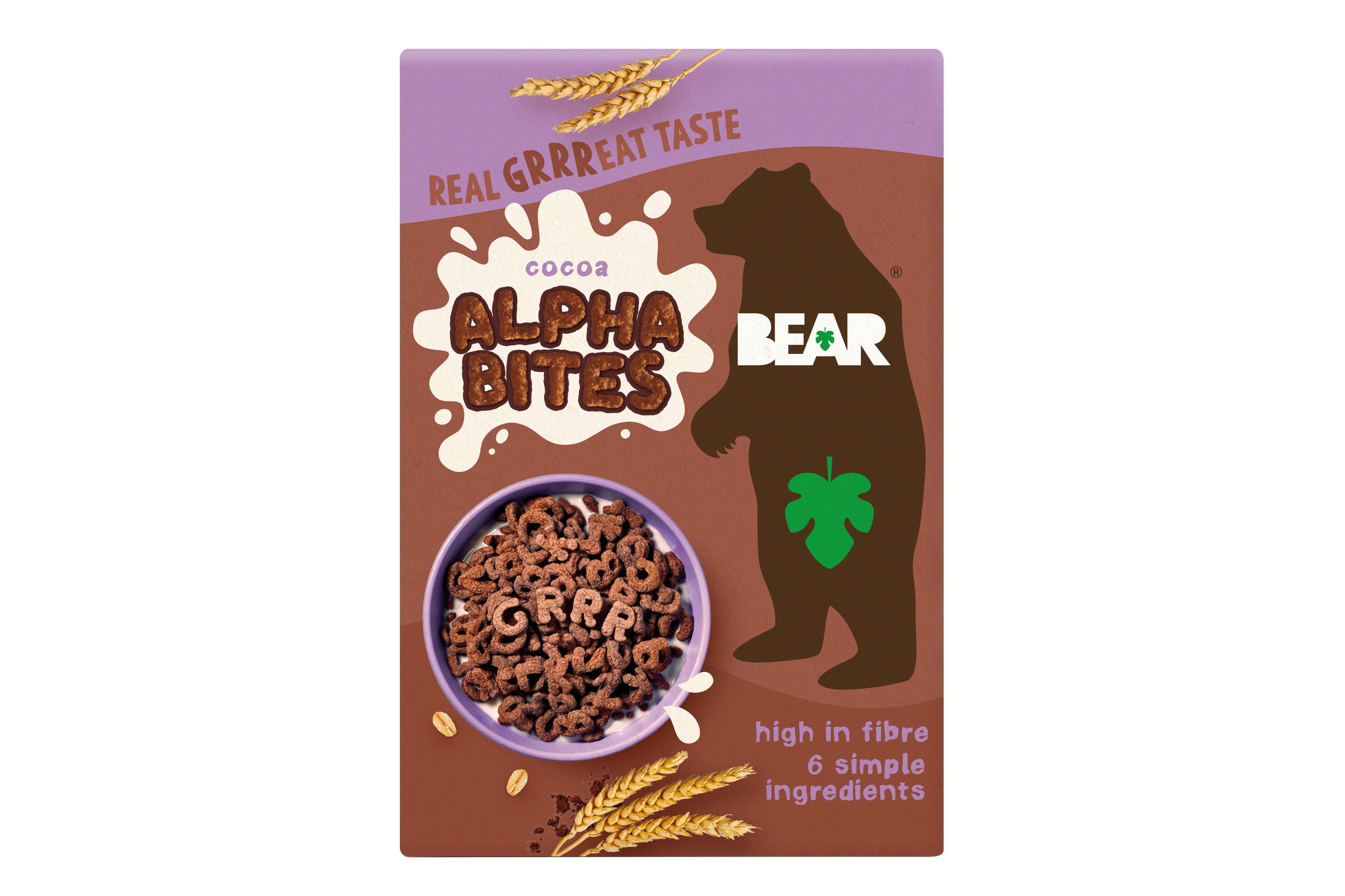 Bear Alphabites Cereal Cocoa 4x350g