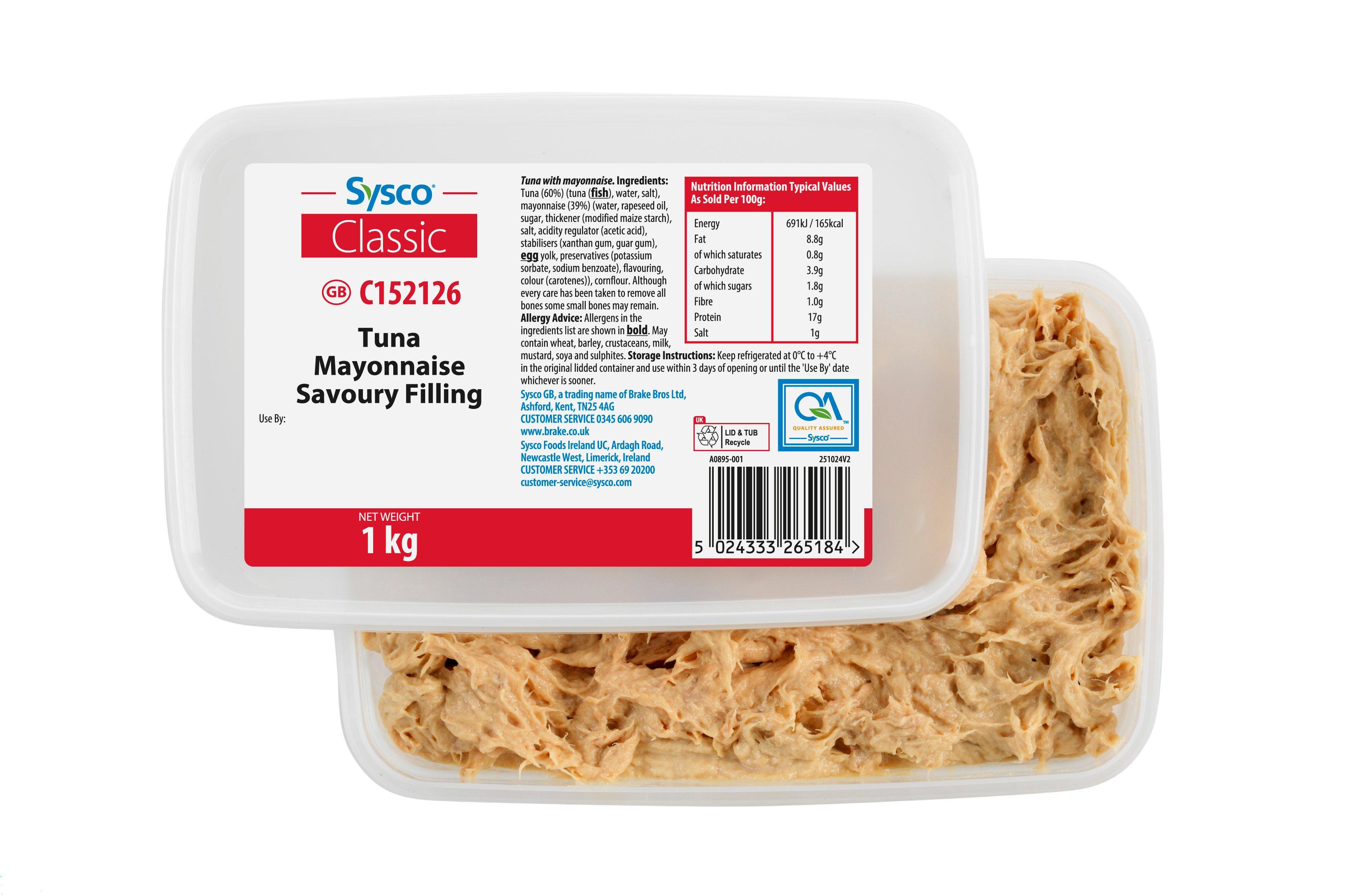 Sysco Classic Tuna Mayonnaise Savoury Filling