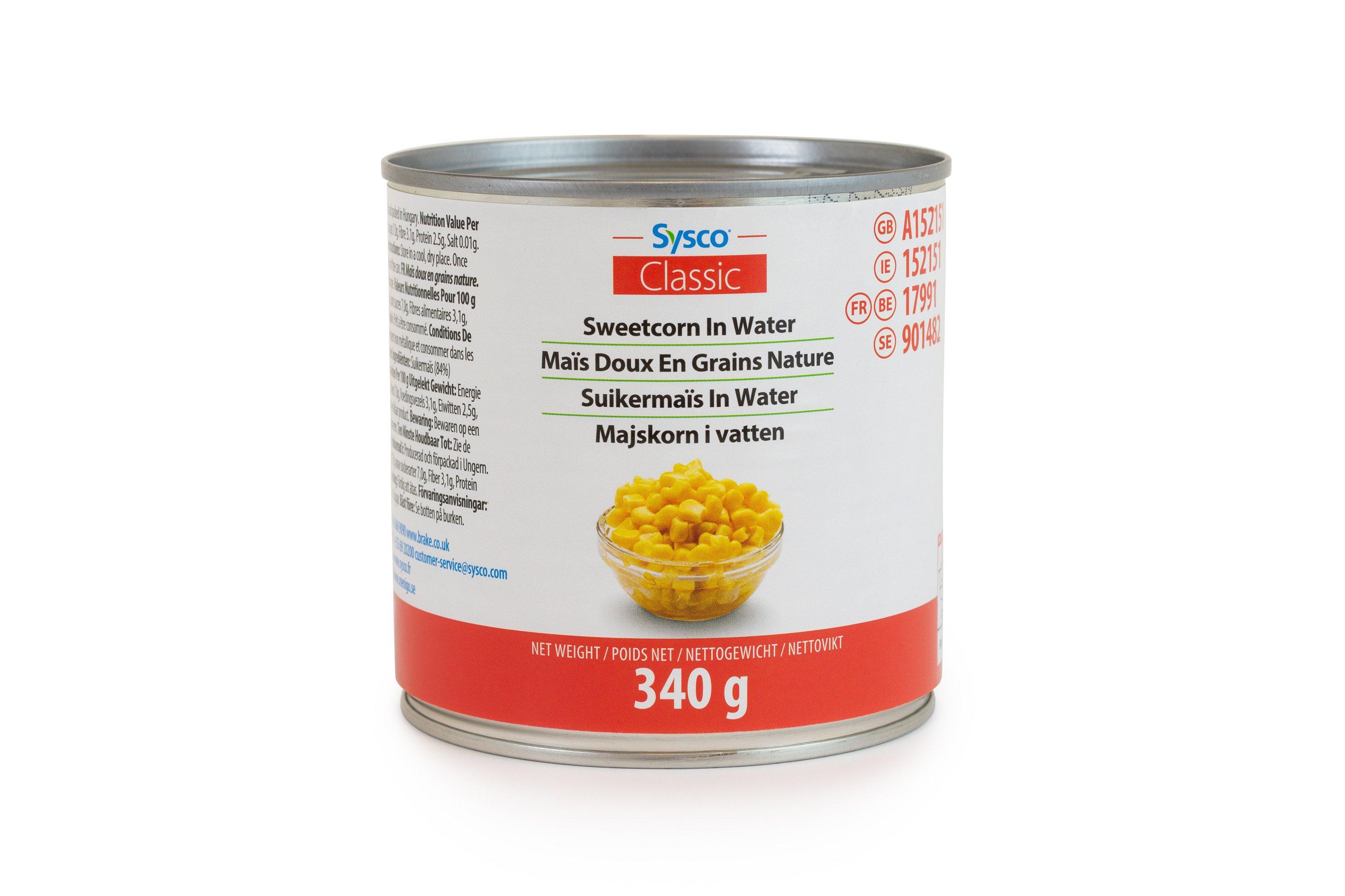 Sysco Classic Sweetcorn in Water 340g
